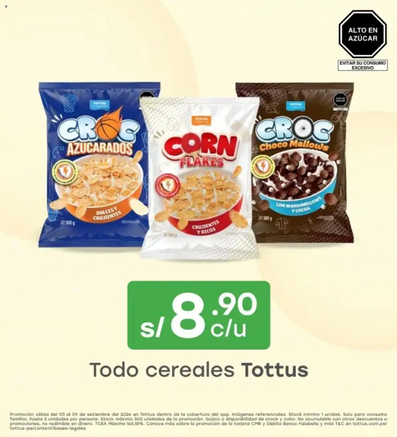 Catálogo Tottus válido desde 03/09/2026 | Página: 5 | Productos: Cereales, Dulces, Azúcar