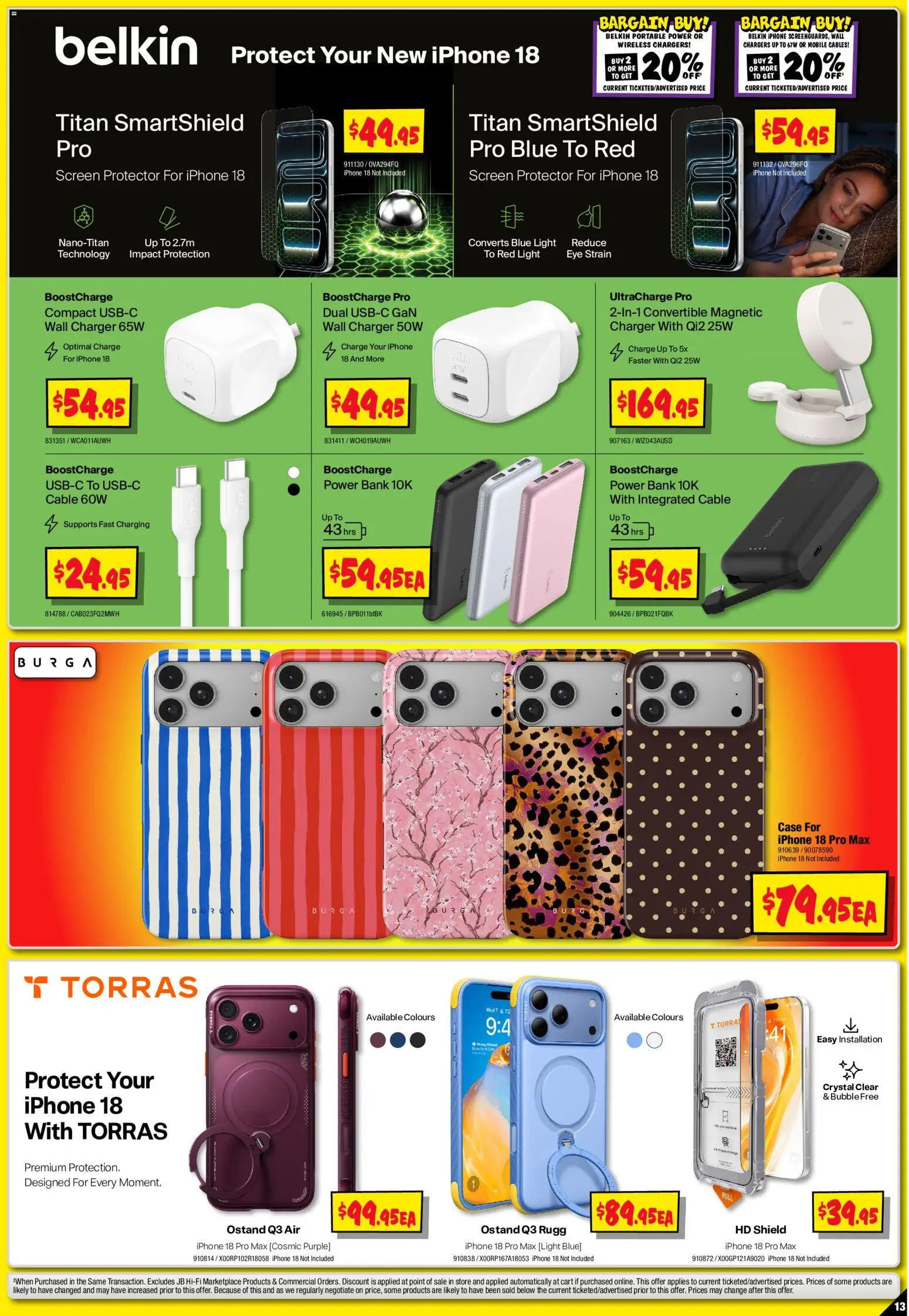 JB Hi-Fi catalogue - valid from 12/09/2026 | Page: 13 | Products: Charger, Light, Cable, Mobile