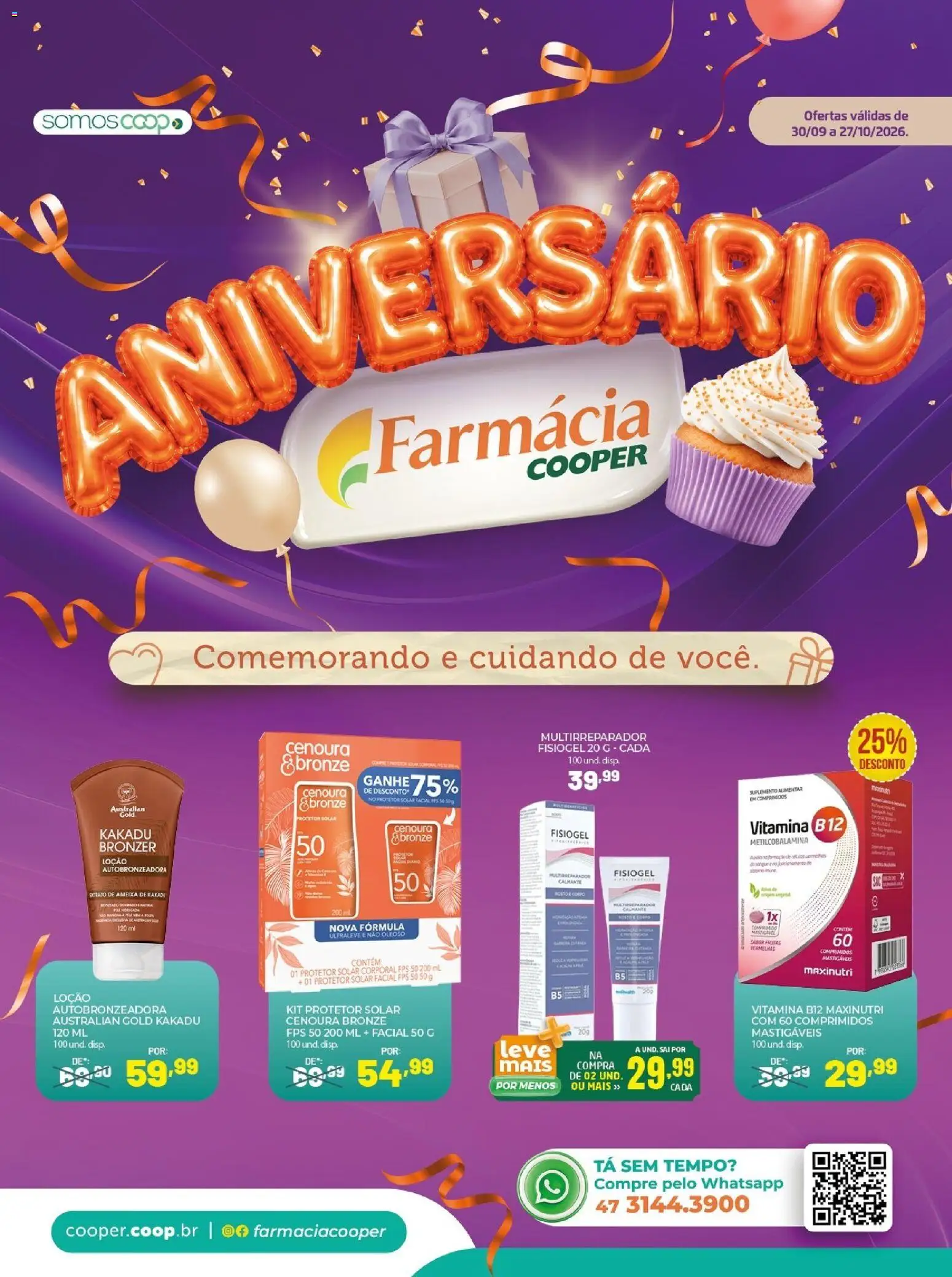 Cooper ofertas Outubro Quarta-feira 30 Setembro