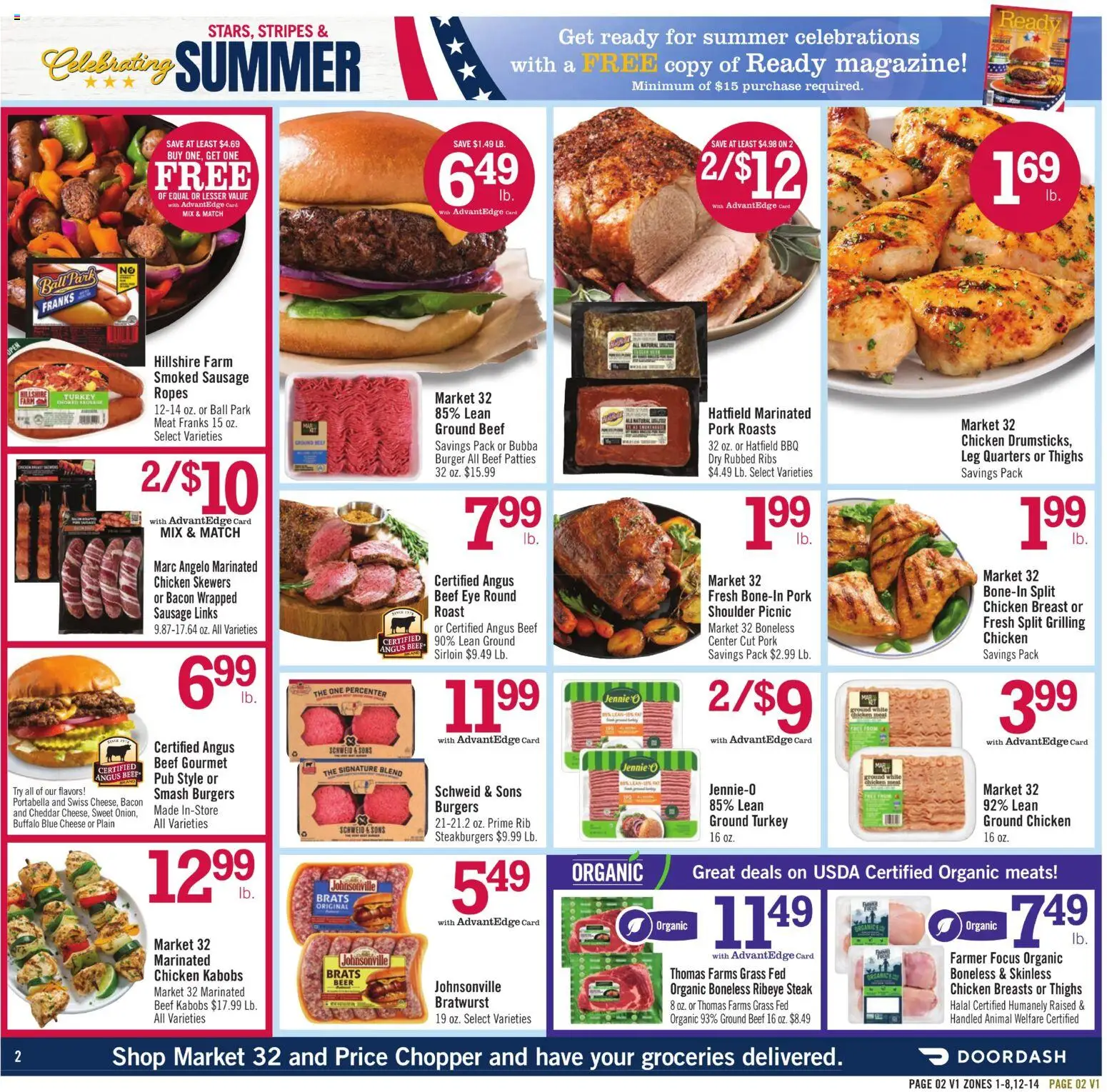 Price Chopper Weekly Ad - valid from 17.05.2026 | Page: 2 | Products: Cheese, Pork, Beef, Sausage