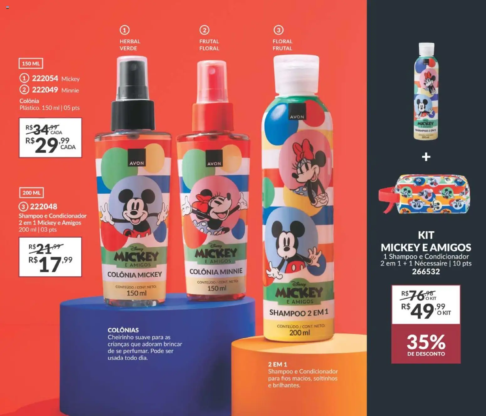 Avon Folheto - válido de 19/07/2026 | Página: 43 | Produtos: Shampoo, Condicionador, Necessaire