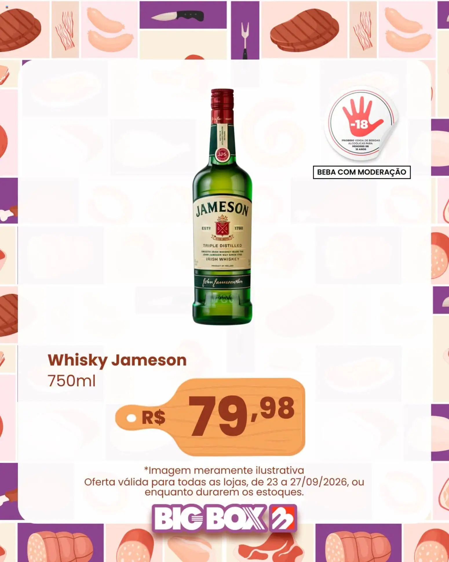 Big Box Folheto - válido de 23/09/2026 | Página: 4 | Produtos: Whisky, Whisky Jameson