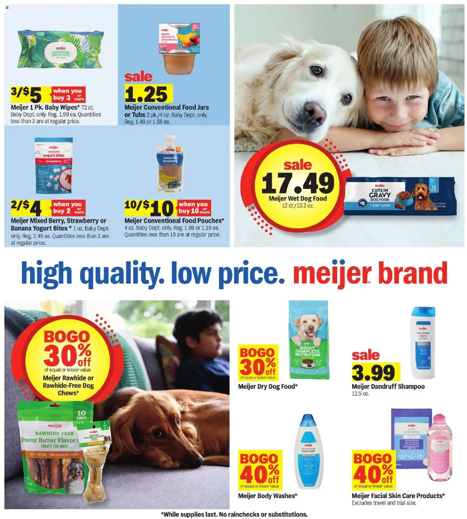 Meijer Weekly Ad - valid from 11.03.2026 | Page: 18 | Products: Dog Food, Shampoo, Butter, Yogurt