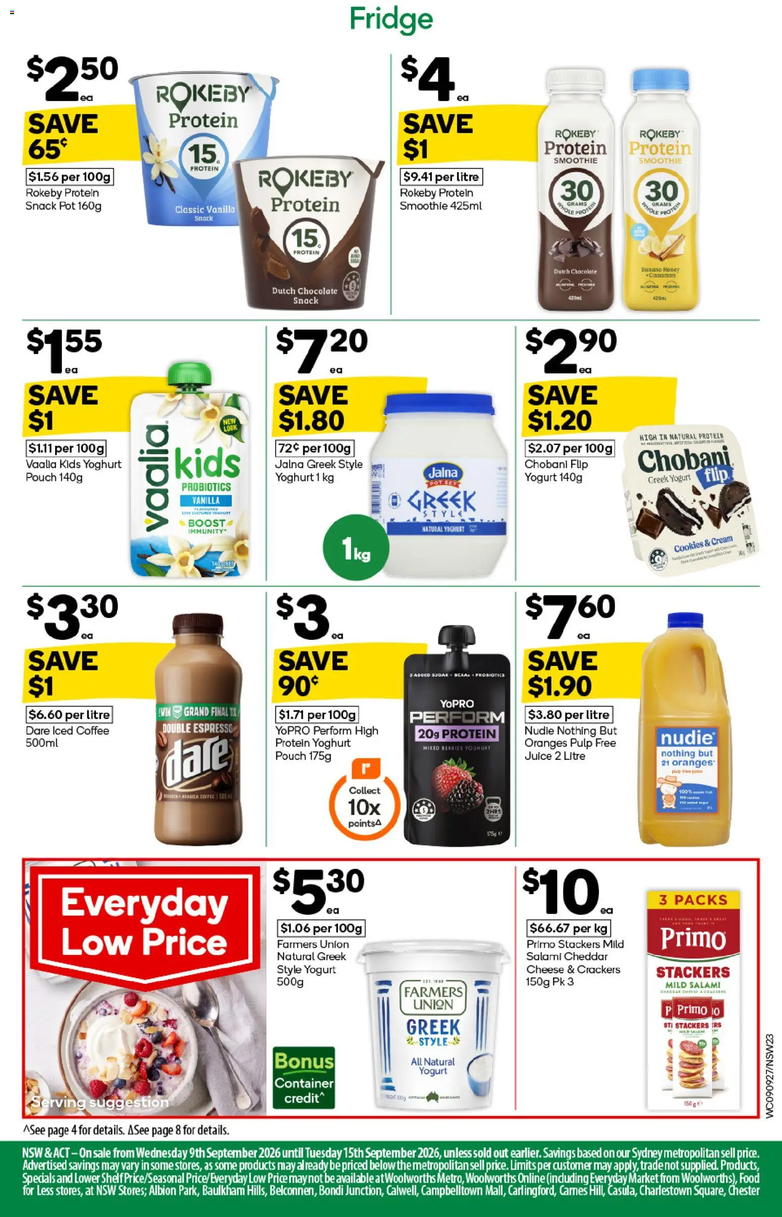 Woolworths catalogue - valid from 09/09/2026 | Page: 21 | Products: Crackers, Pot, Protein, Iced coffee