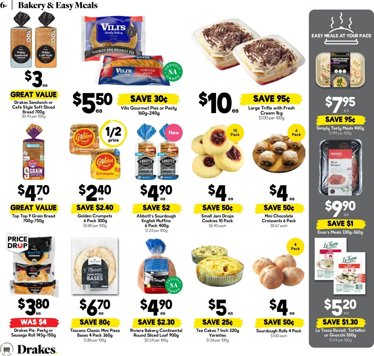 Drakes catalogue - valid from 20.05.2026 | Page: 6 | Products: Crumpets, Pizza, Sausage, Garlic
