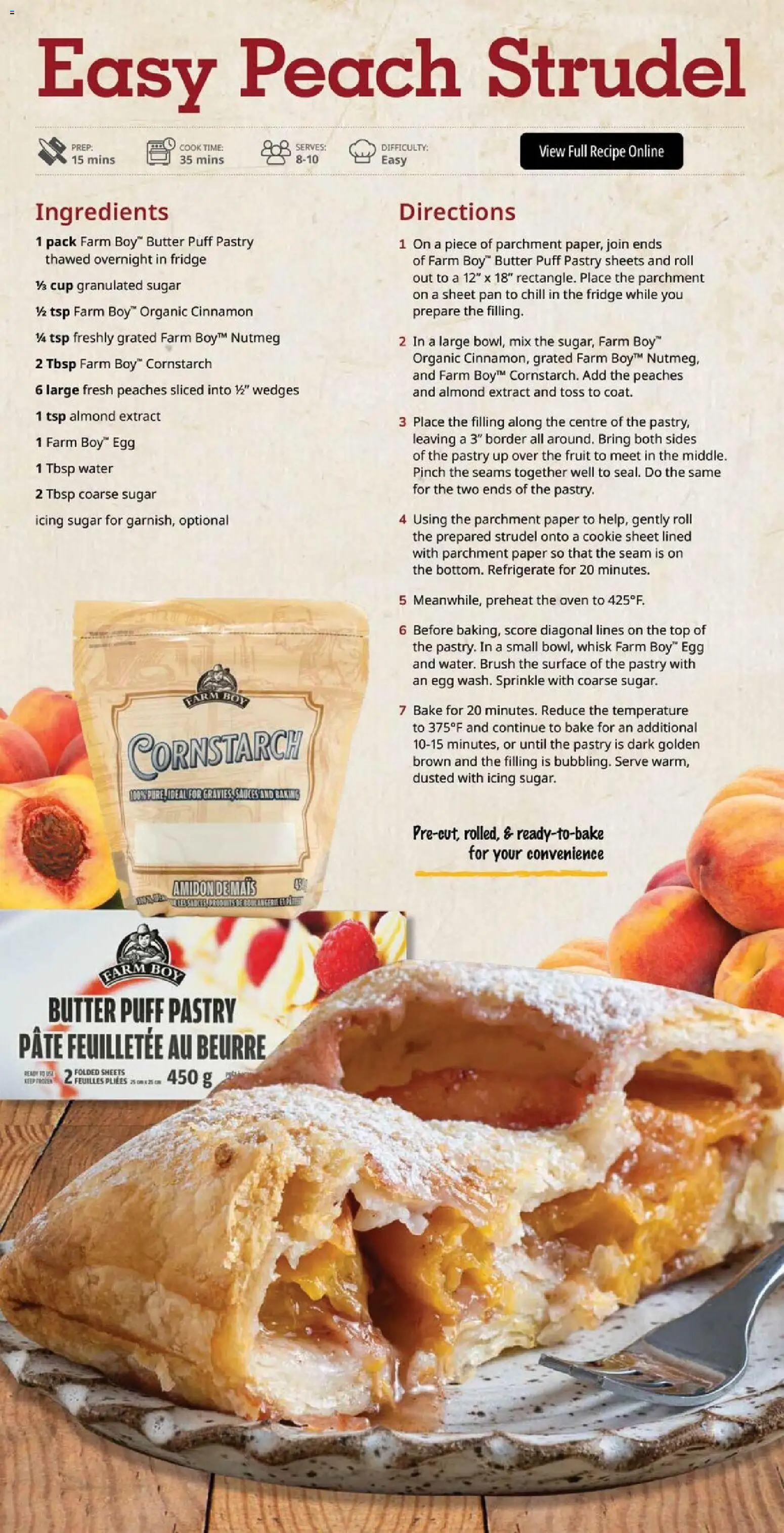 Farm Boy flyer valid from Aug 27, 2026 | Page: 8 | Products: Puff pastry, Oven, Pastry, Granulated sugar