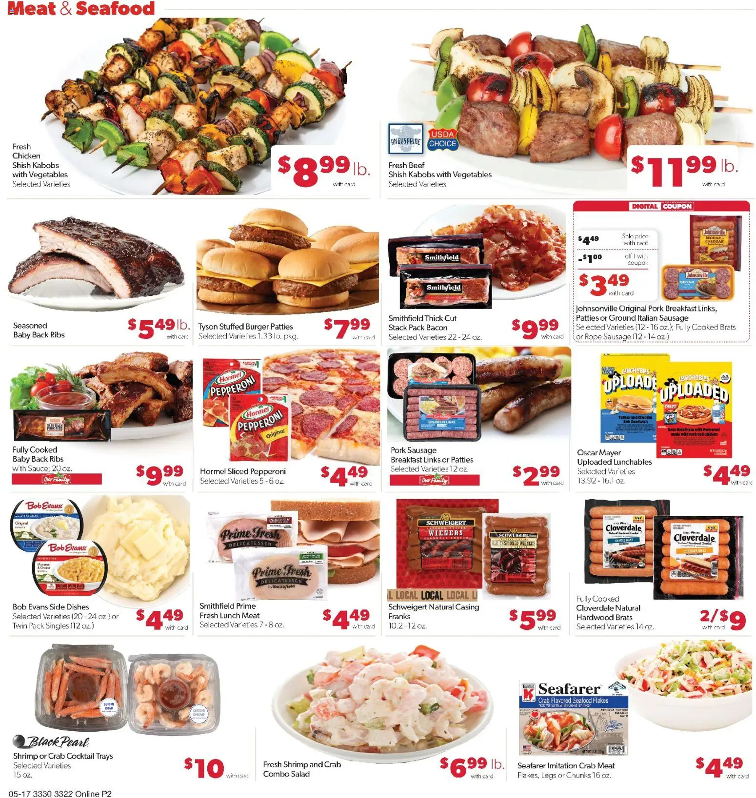 Family Fare Weekly Ad - MN - valid from 17.05.2026 | Page: 7 | Products: Pork, Beef, Salad, Sausage