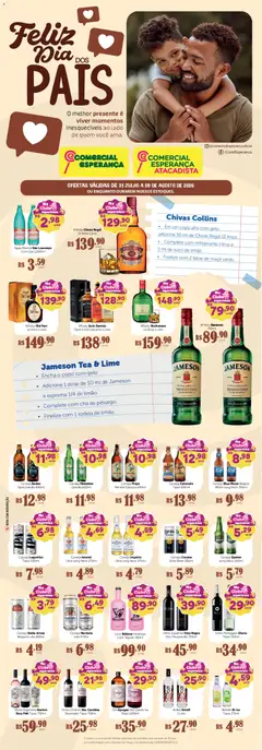 Comercial Esperança ofertas Dia dos Pais - Pré-Visualização do folheto da loja Comercial Esperança, válido de 31/07/2026