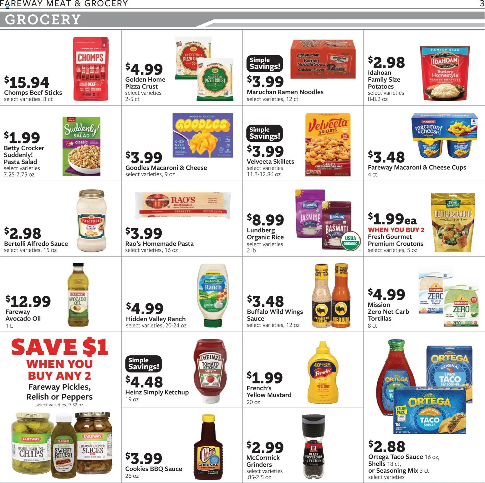 Fareway Weekly Ad - valid from 07/06/2026 | Page: 3 | Products: Peppers, Noodles, Pepper, Garlic