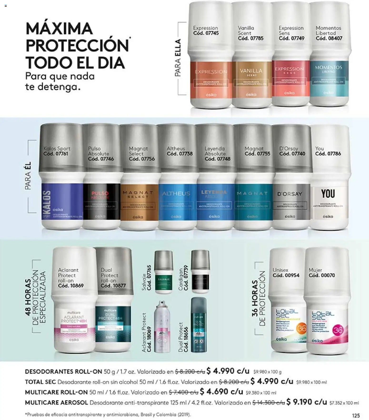 Catálogo Ésika Campaña 11 │ válido desde el 15.06.2026 | Página: 125 | Productos: Cardigan, Desodorante, Antitranspirante, Té