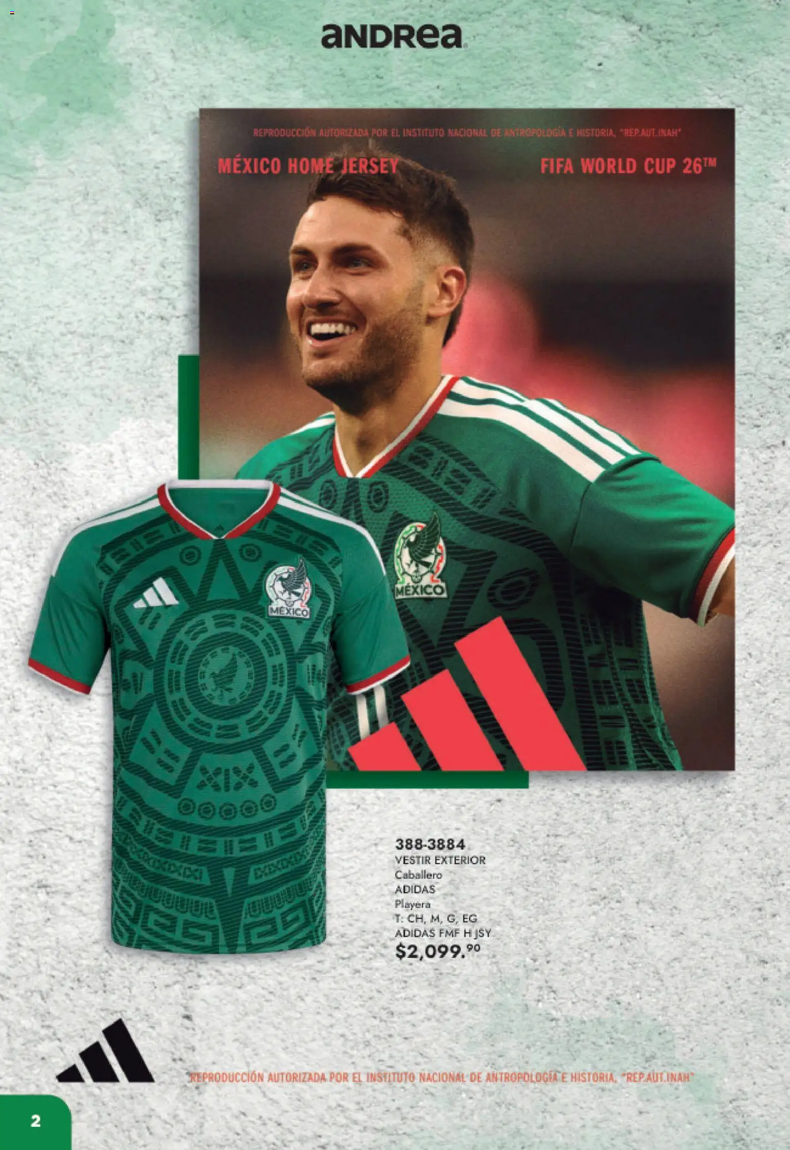 Nuevas ofertas de Andrea válidas en toda la República Mexicana desde el 17.05.2026. ¡Encuentra las mejores ofertas en Andrea catálogo Listos para ganar! | Página: 2 | Productos: Playera