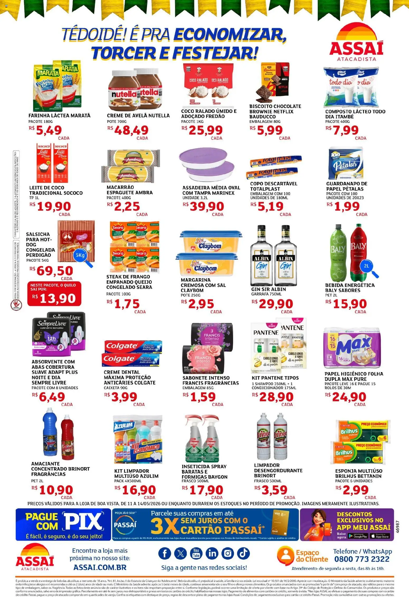 Assaí Atacadista Folheto - válido de 11.05.2026 | Página: 2 | Produtos: Shampoo, Creme, Amaciante, Avelã