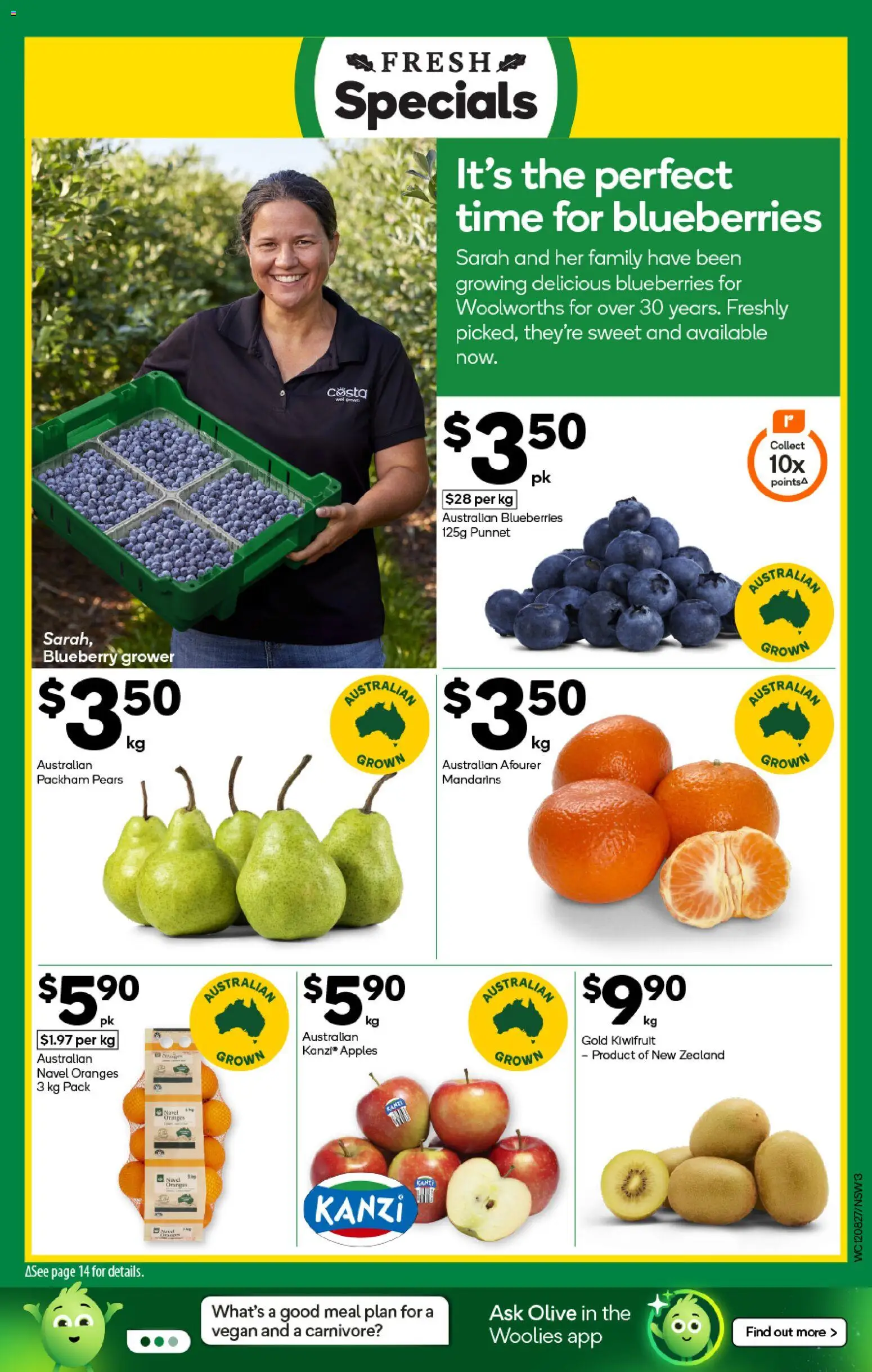 Woolworths catalogue - valid from 12/08/2026 | Page: 13 | Products: Apples, Mandarins, Blueberries, Pears