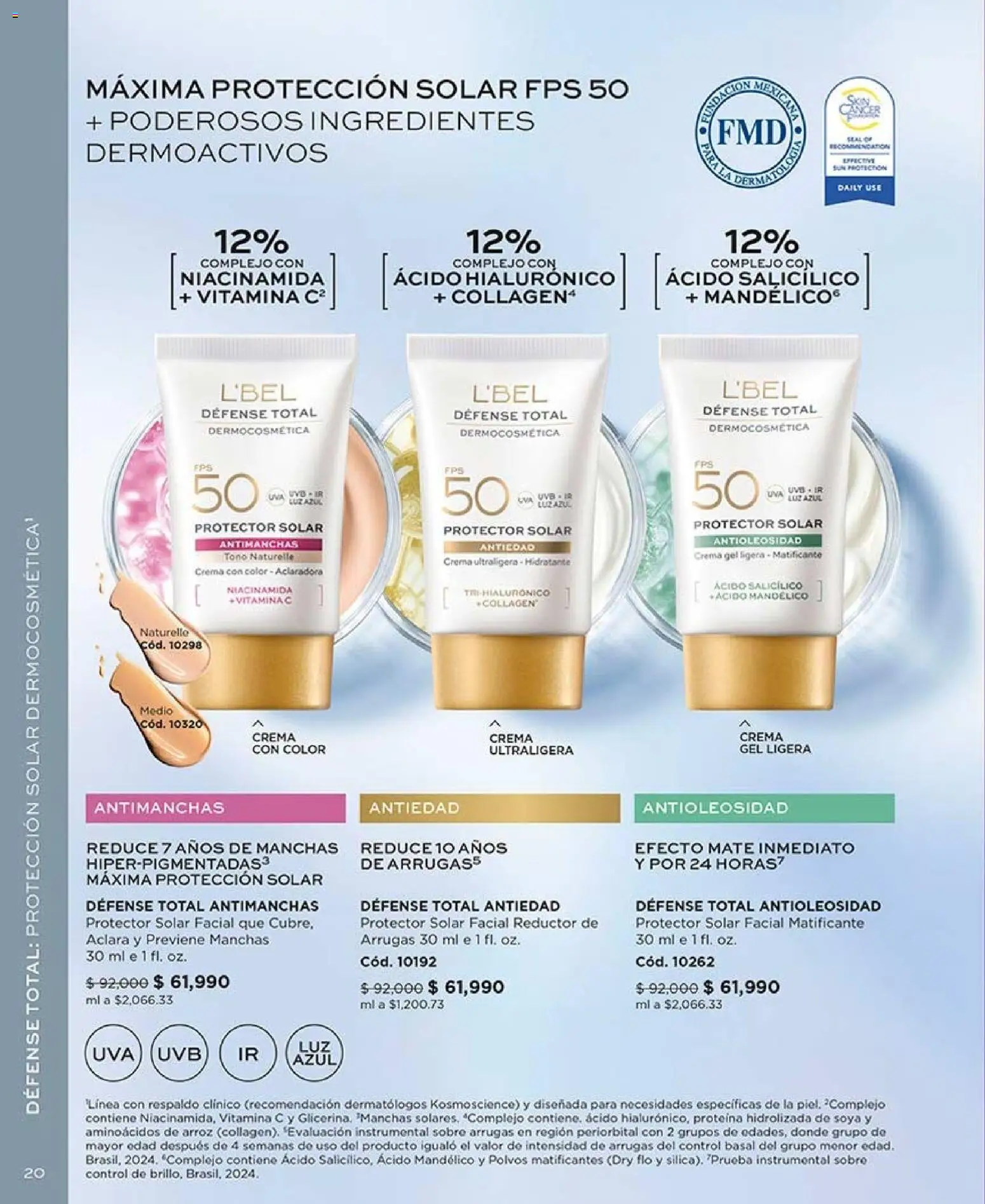 L'Bel revista - valida desde el 28/08/2026 | Página: 20 | Productos: Arroz, Crema, Sobre, Protector solar