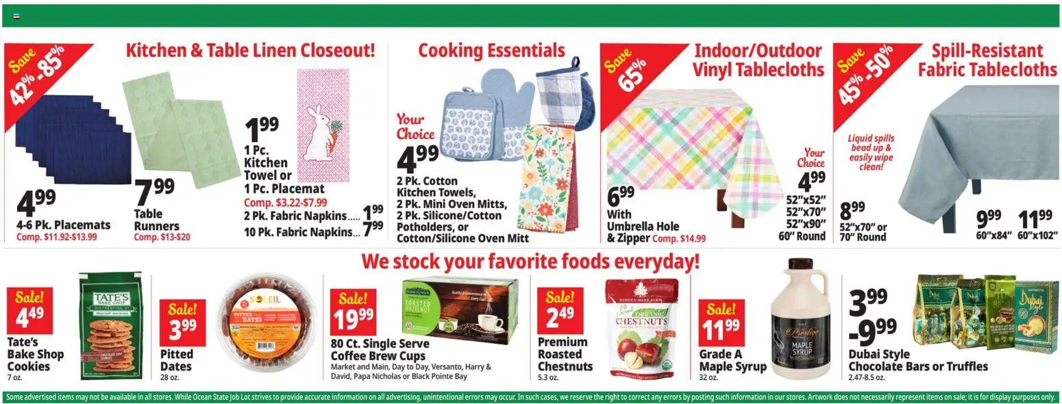 Ocean State Job Lot Weekly Ad - valid from 12.03.2026 | Page: 13 | Products: Coffee, Chocolate, Cookies, Umbrella