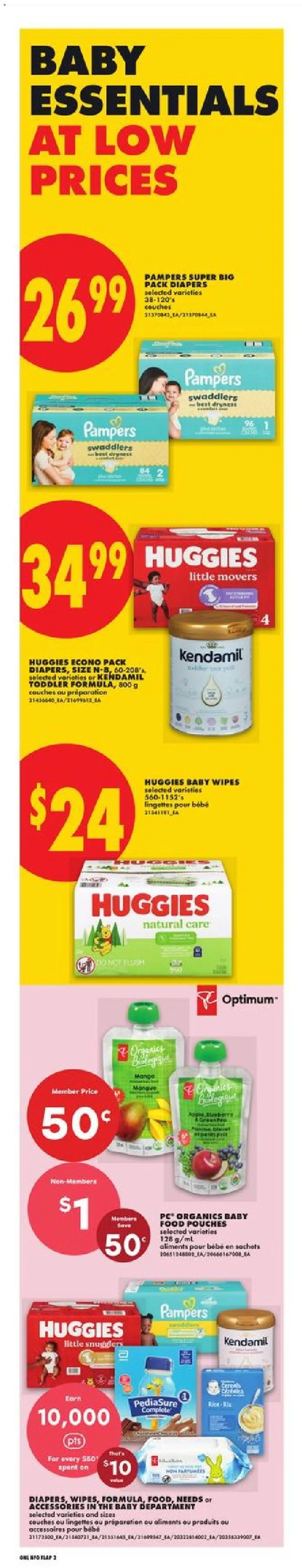 No Frills flyer valid from Jul 16, 2026 | Page: 7 | Products: PC, Diapers, Sachets, Food