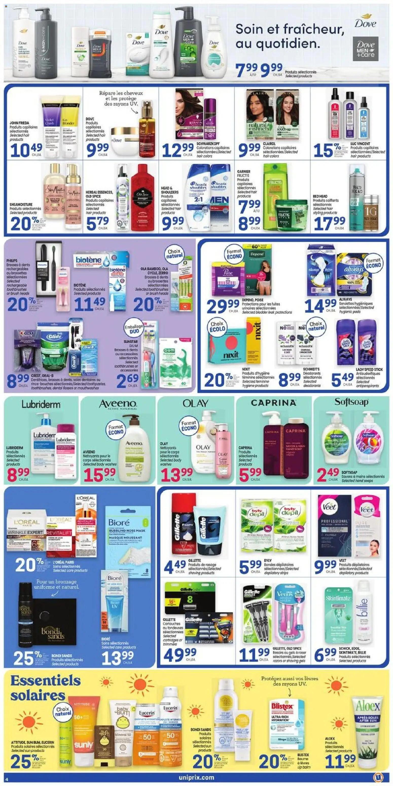 Uniprix flyer valid from Aug 13, 2026 | Page: 5 | Products: Brush, Strips, Mask, Soups