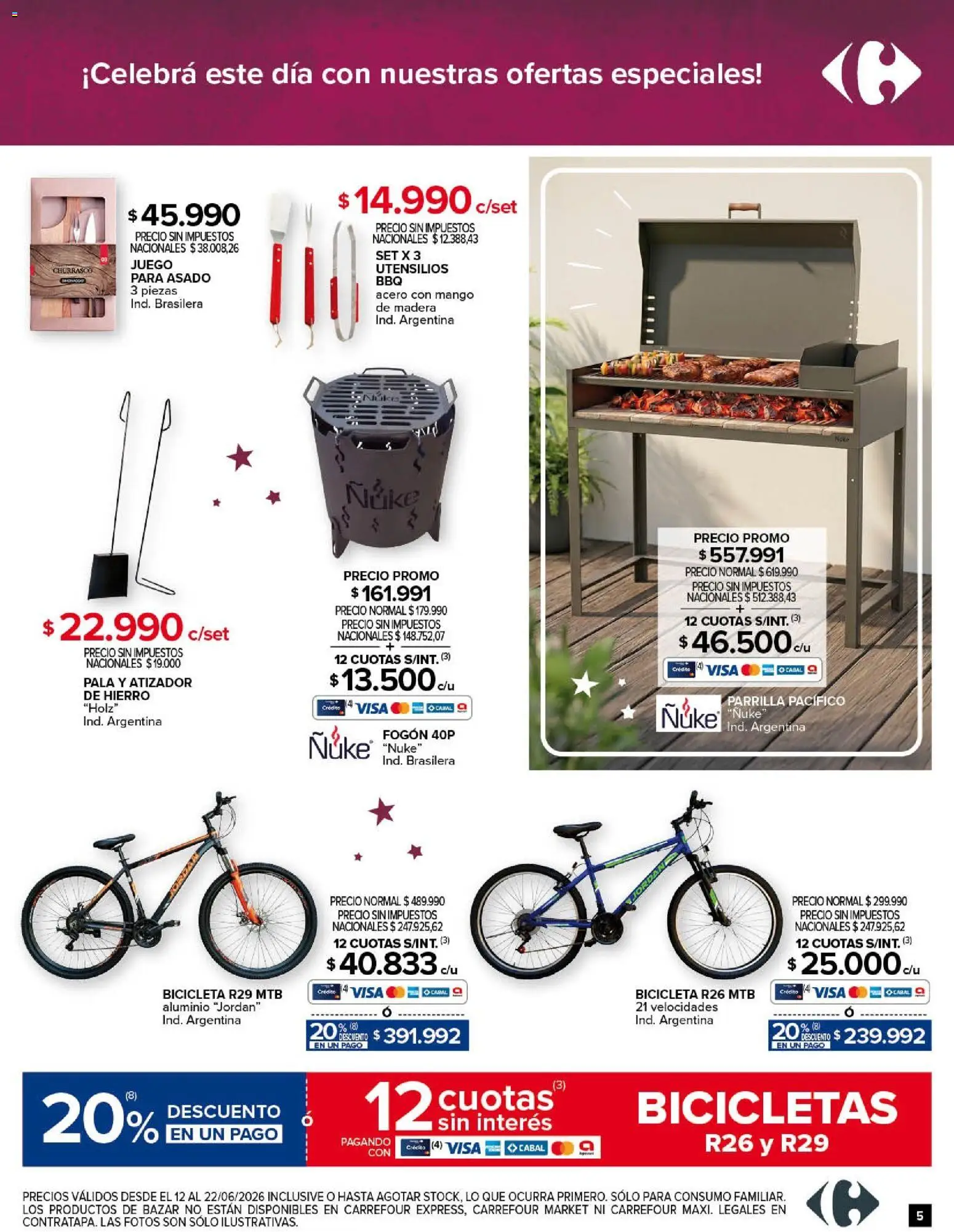Carrefour - Feliz día Papás │ válido desde el 12.06.2026 | Página: 5 | Productos: Parrilla, Pala, Mango