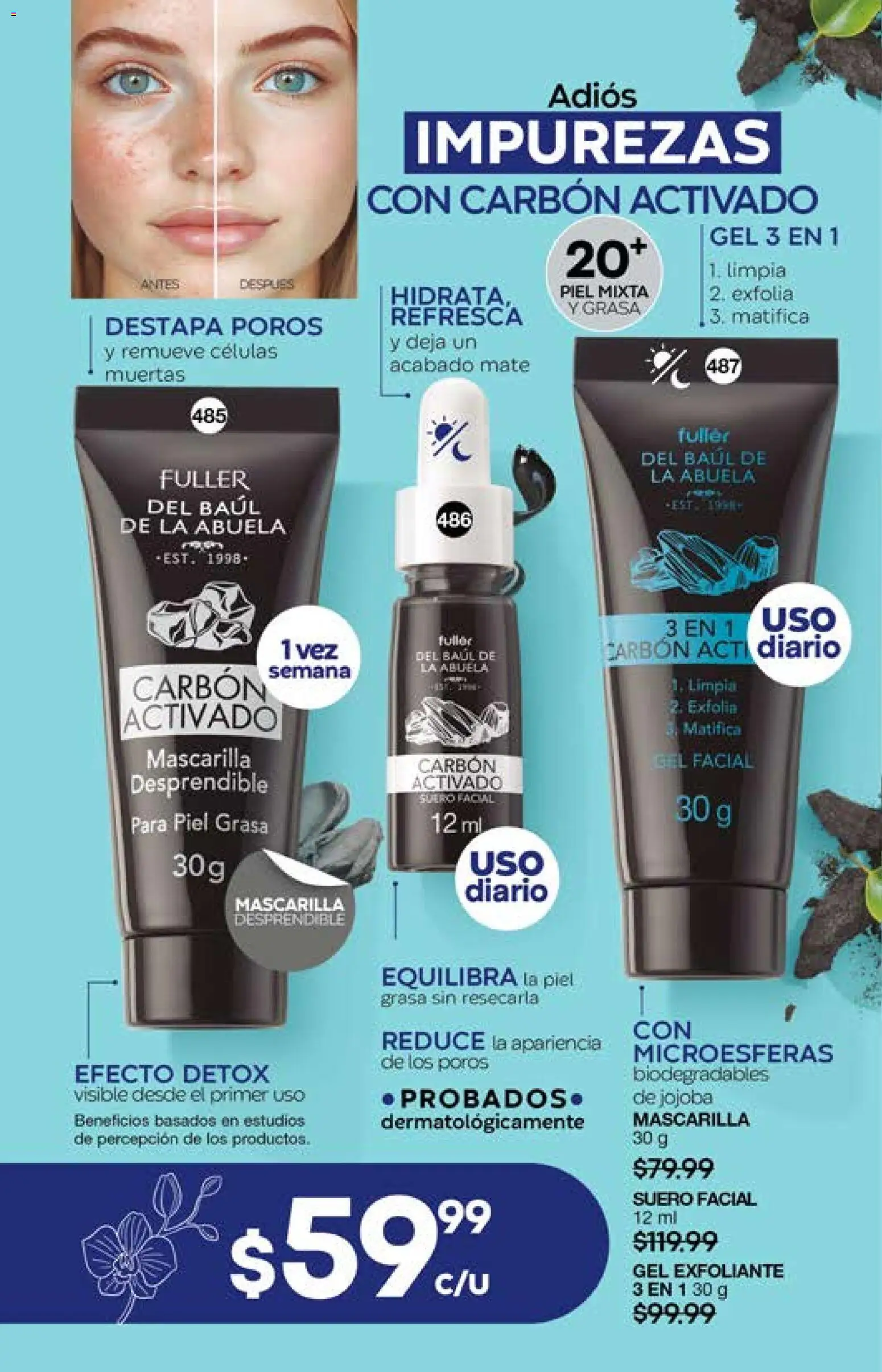 Nuevas ofertas de Fuller válidas en toda la República Mexicana desde el 01.04.2026. ¡Encuentra las mejores ofertas en Fuller campaña 26 2026! | Página: 162 | Productos: Mate, Mascarilla