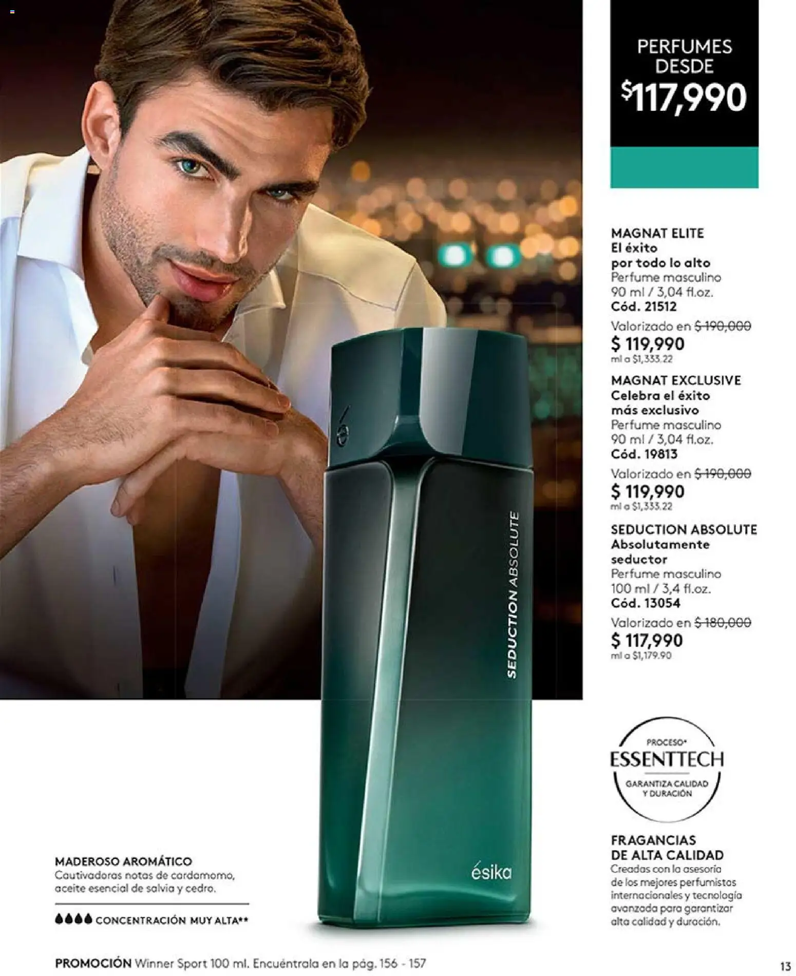 Ésika revista - valida desde el 17/07/2026 | Página: 13 | Productos: Perfume, Aceite