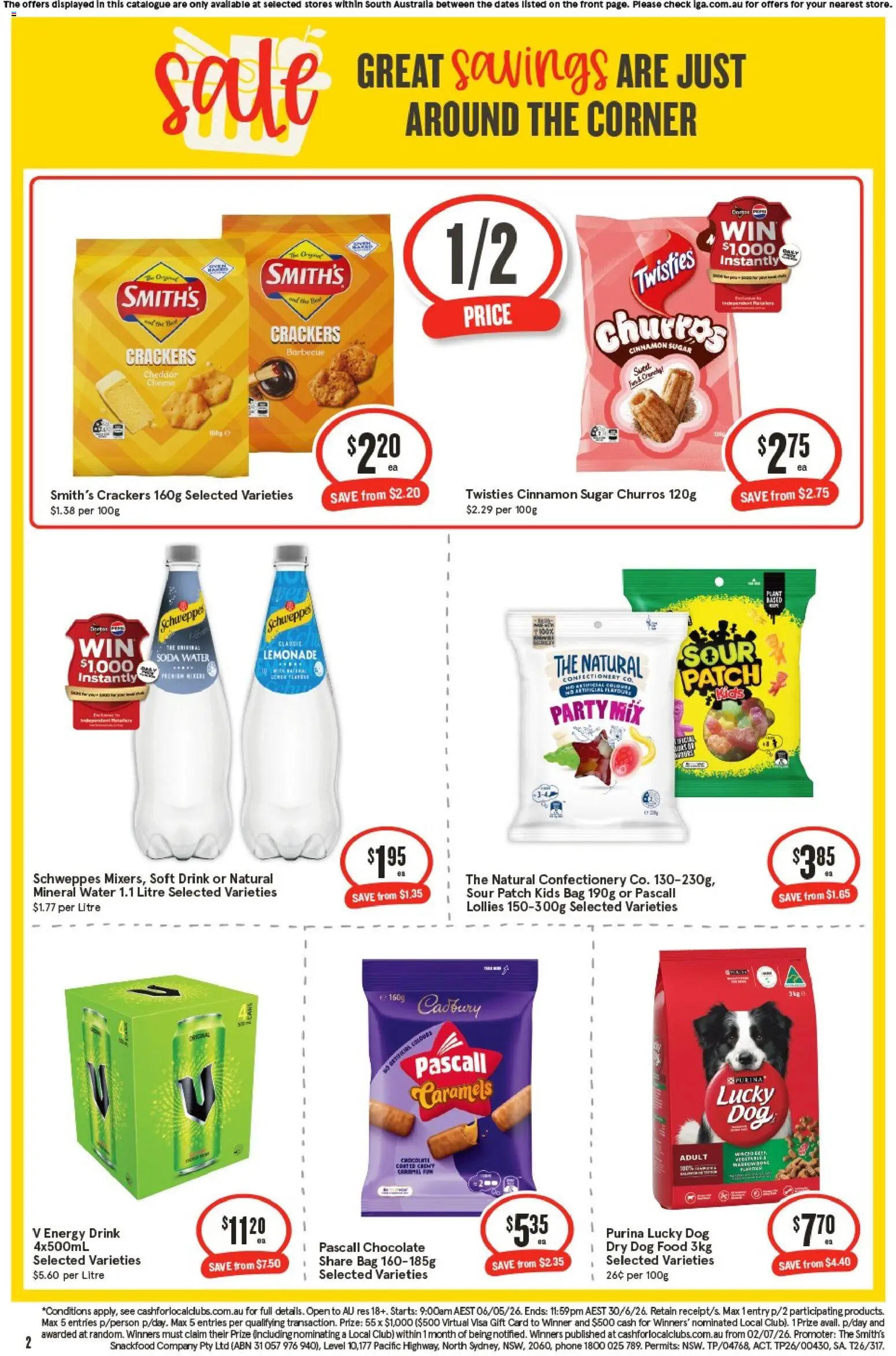IGA catalogue - valid from 20.05.2026 | Page: 3 | Products: Crackers, Cheese, Dog food, Sugar