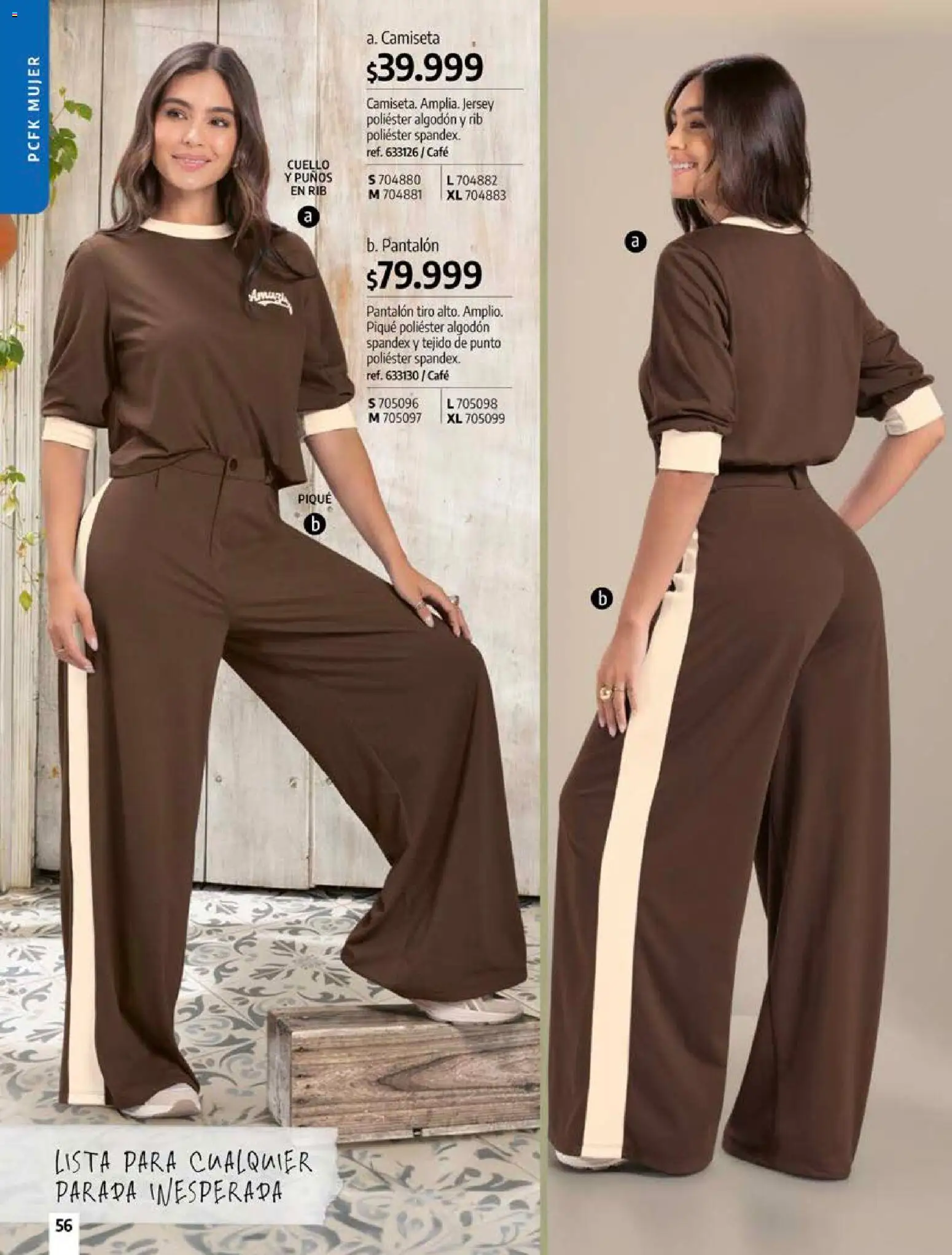Pacifika revista - valida desde el 18/10/2026 | Página: 56 | Productos: Algodón, Camiseta, Cuello, Café