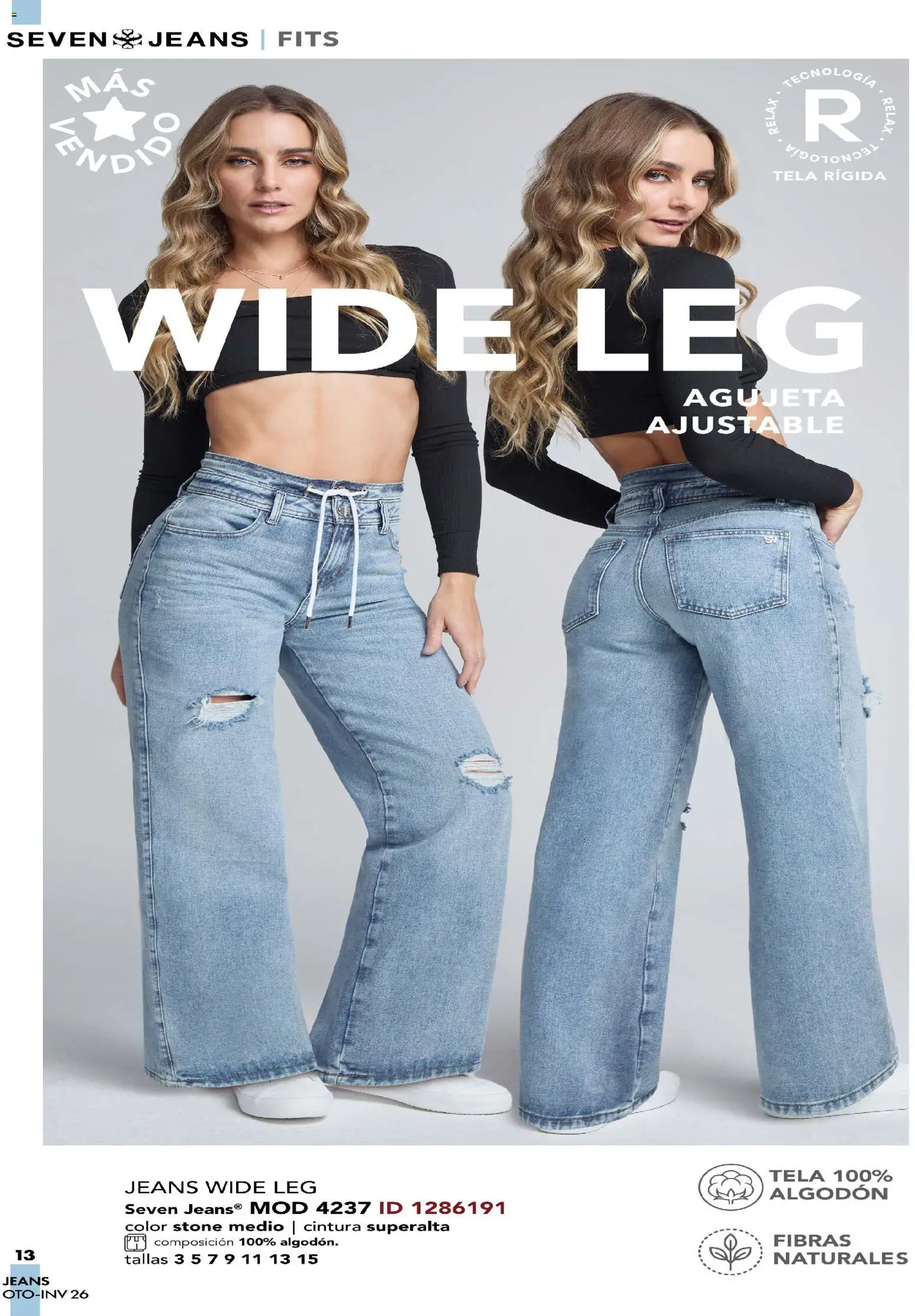 Nuevas ofertas de Price Shoes válidas en toda la República Mexicana desde el 03/08/2026. ¡Encuentra las mejores ofertas en Price Shoes catálogo Seven Jeans! | Página: 13 | Productos: Algodón