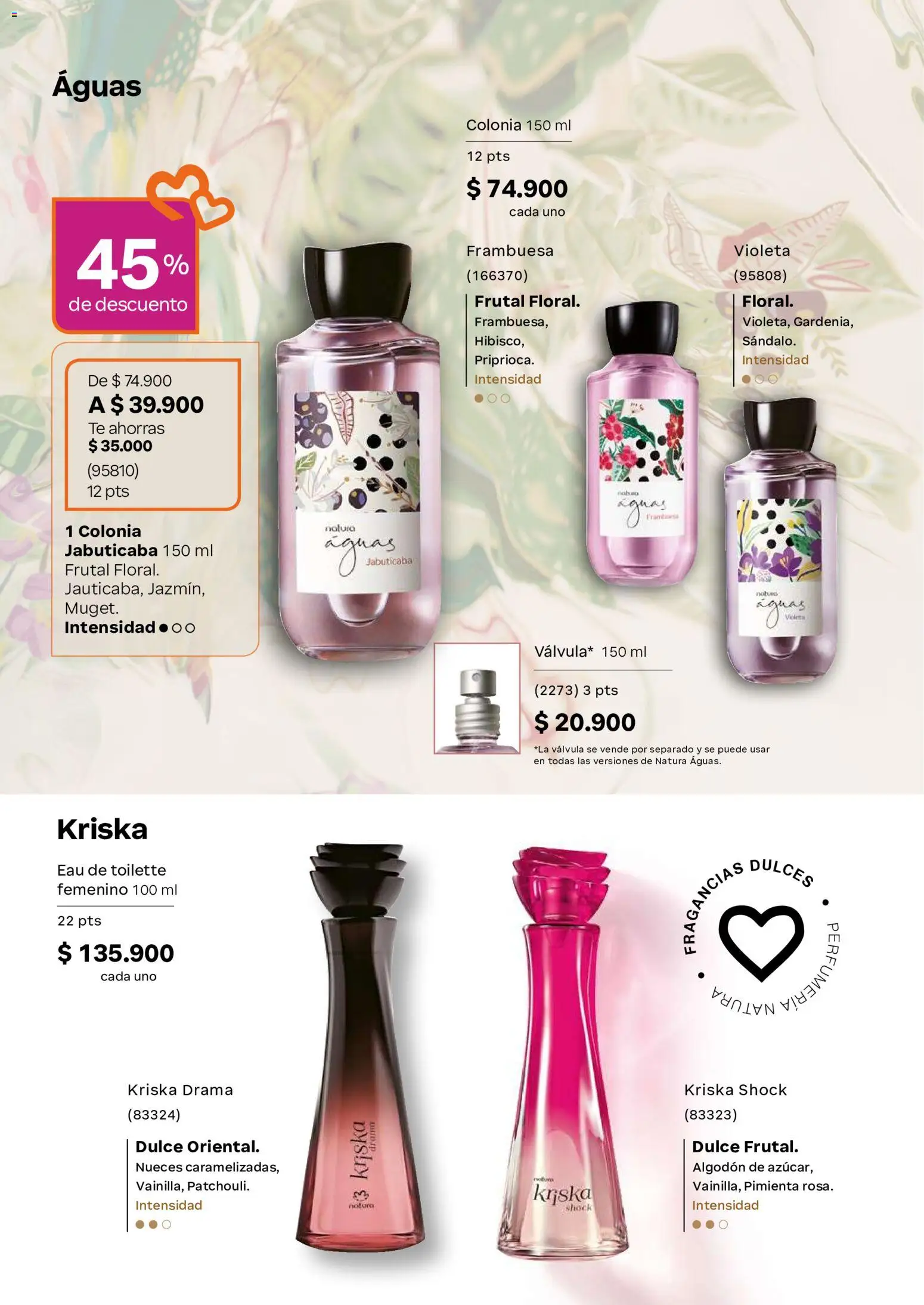 Natura revista - valida desde el 22/07/2026 | Página: 64 | Productos: Pimienta, Algodón, Eau de toilette, Dulces
