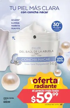 Vista previa de Fuller campaña 9 2026, nuevo folleto de la tienda, válido en México a partir del 05/08/2026 | Página: 97 | Productos: Crema, Radiante