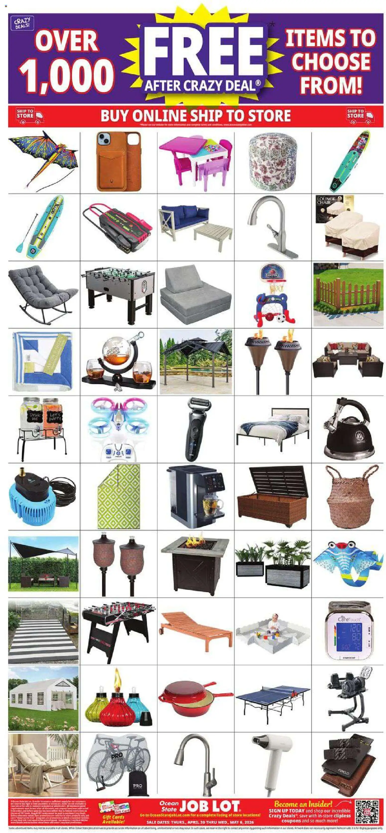 Ocean State Job Lot Weekly Ad - valid from 30.04.2026 | Page: 29 | Products: Chair