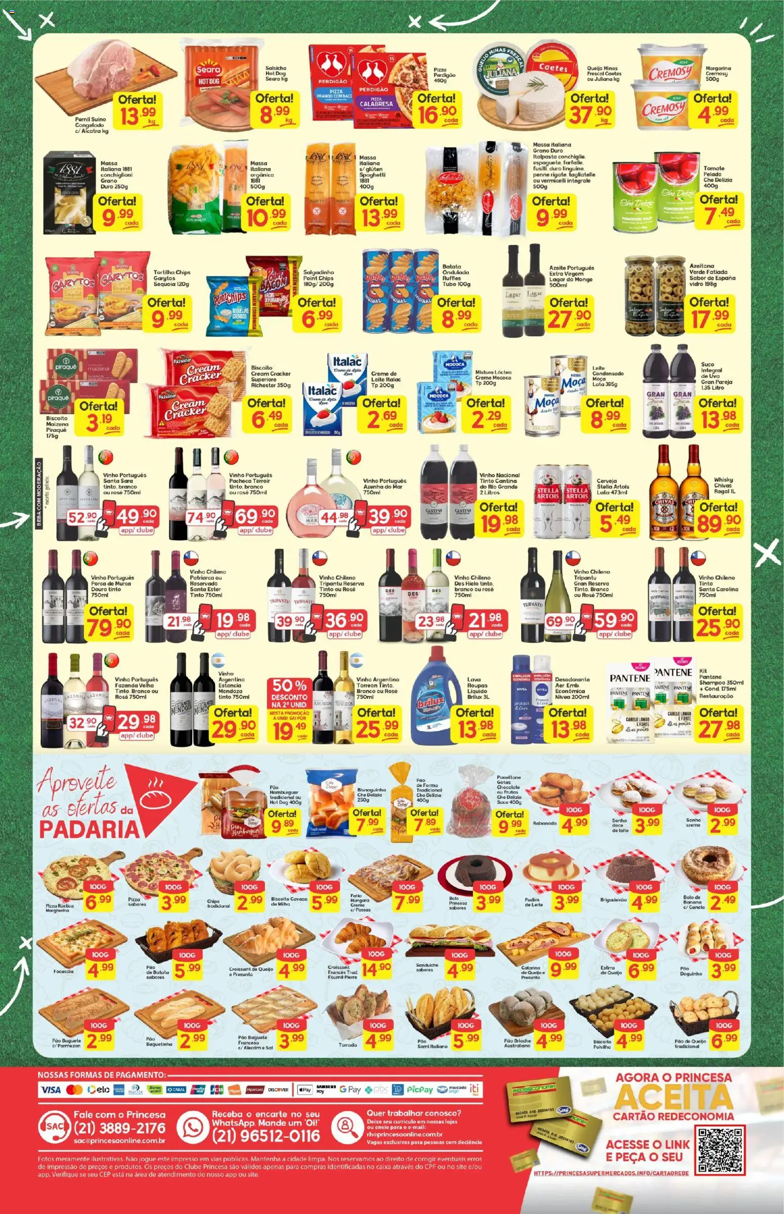 Princesa Folheto - válido de 05.06.2026 | Página: 2 | Produtos: Panettone, Pão, Pizza, Massa