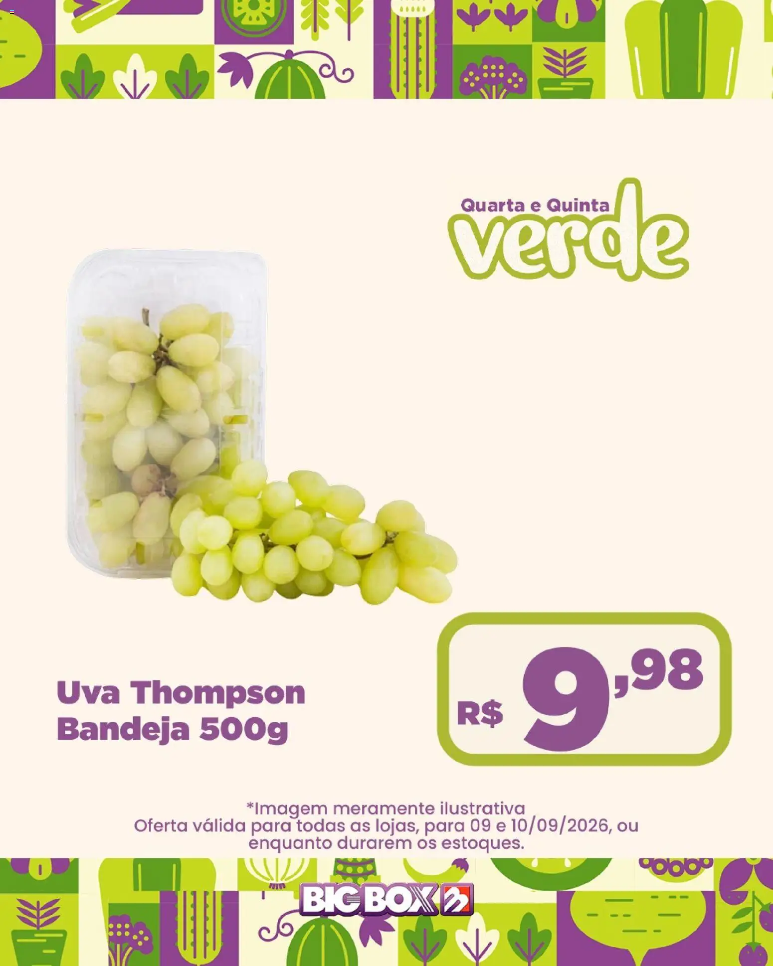 Big Box Folheto - válido de 09/09/2026 | Página: 2 | Produtos: Uva, Bandeja