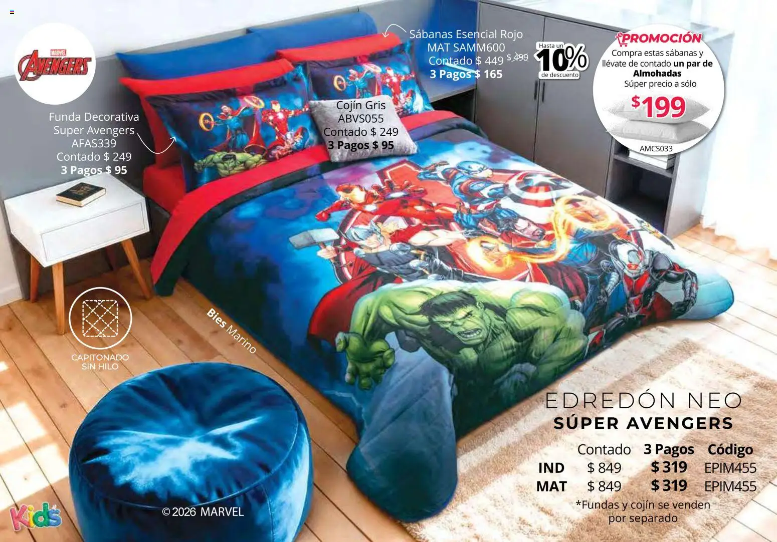 Nuevas ofertas de Colchas Concord válidas en toda la República Mexicana desde el 01.05.2026. ¡Encuentra las mejores ofertas en Colchas Concord catálogo Kids! | Página: 43 | Productos: Funda, Sabanas