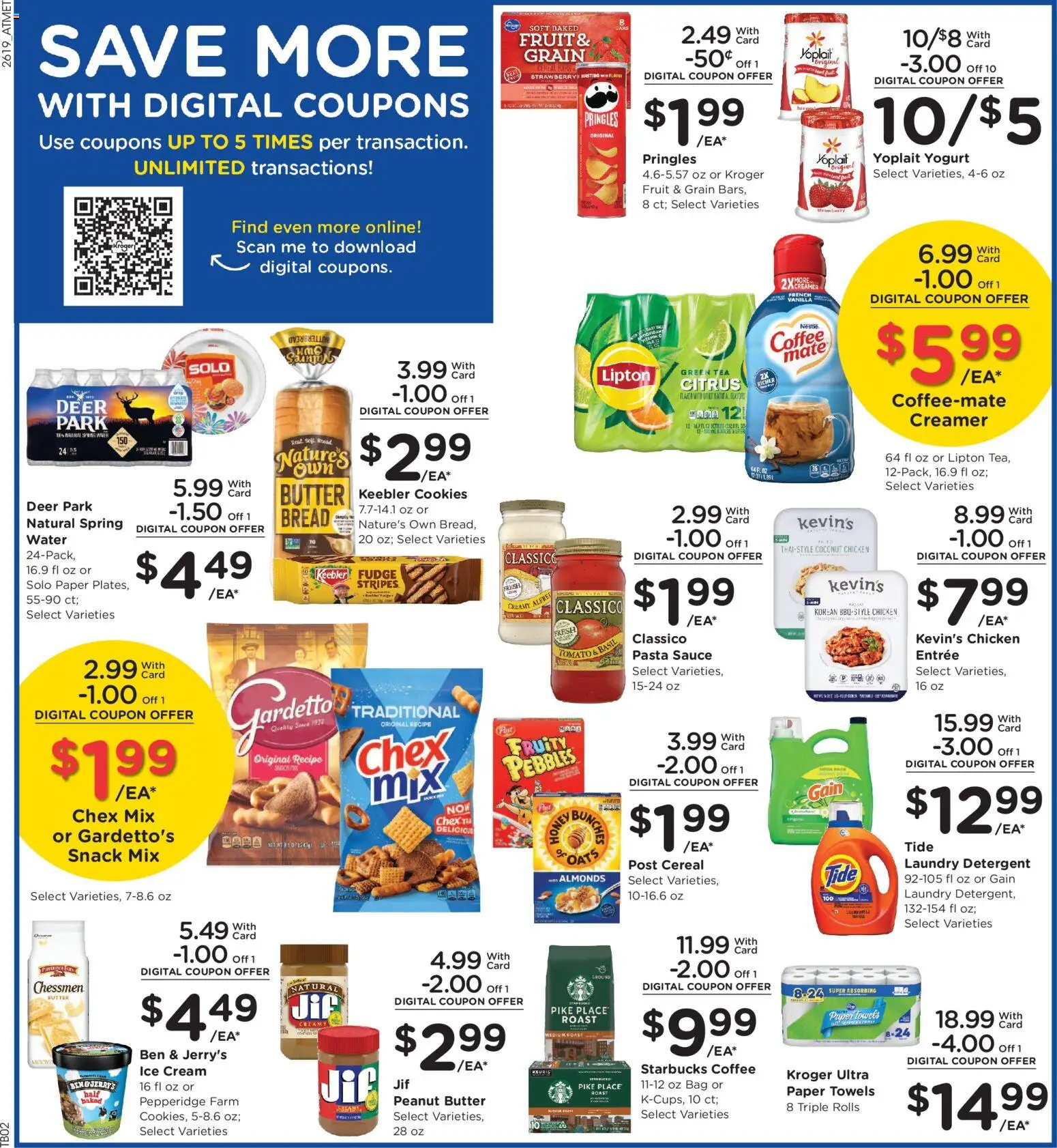 Kroger Weekly Ad - valid from 10.06.2026 | Page: 6 | Products: Butter, Pasta, Cream, Ice cream