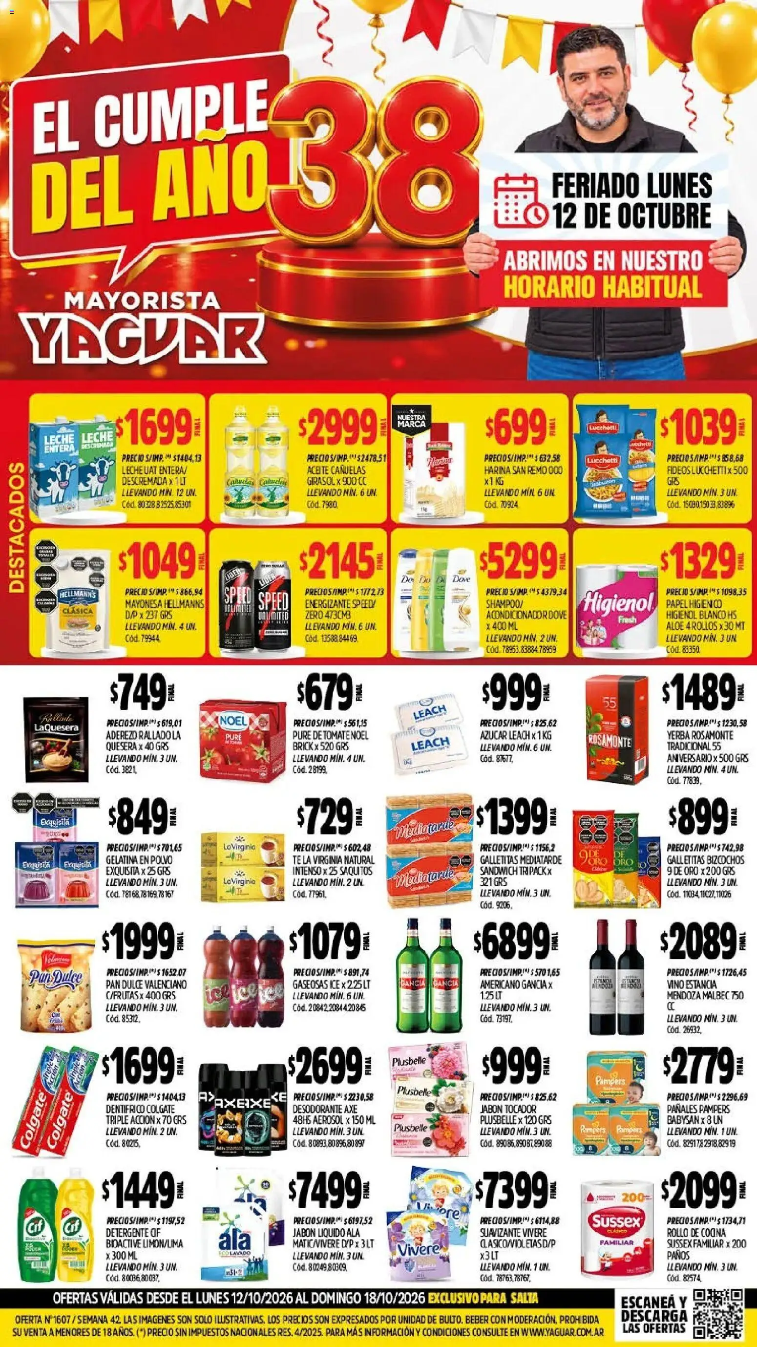 Yaguar - Oferta Semanal Salta │ válido desde el 12/10/2026 | Página: 1