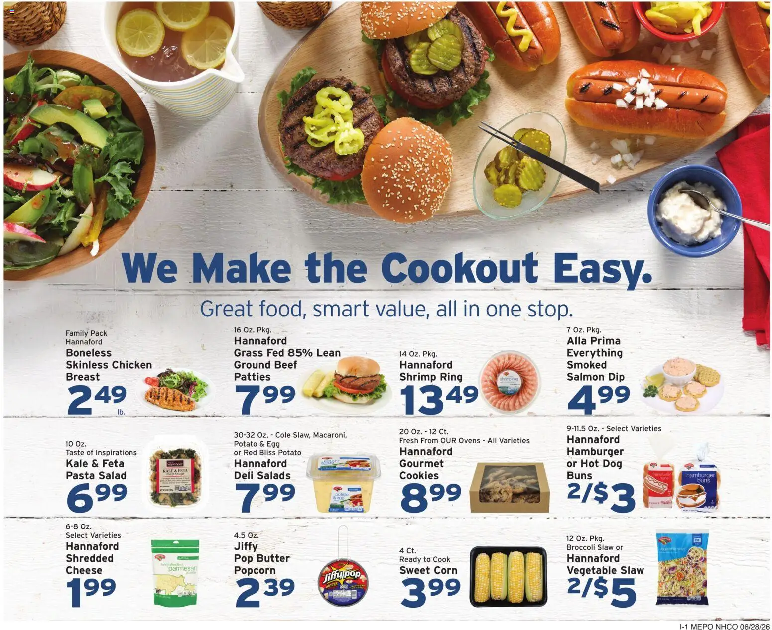 Hannaford Weekly Ad - valid from 06/28/2026 | Page: 9 | Products: Corn, Broccoli, Ring, Cookies