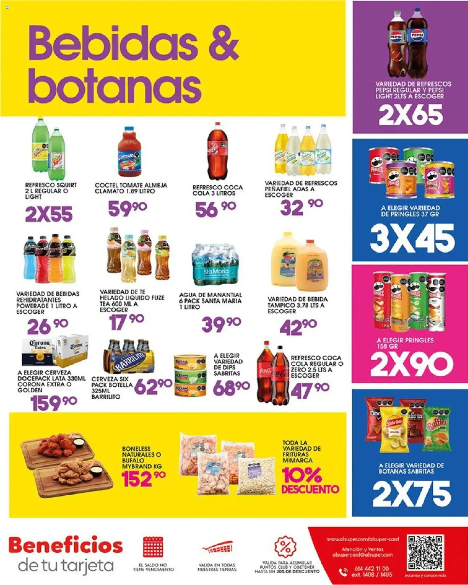 Nuevas ofertas de Alsuper válidas en toda la República Mexicana desde el 12.06.2026. ¡Encuentra las mejores ofertas en Alsuper folleto Torreon! | Página: 7 | Productos: Refresco, Tomate, Agua, Cerveza