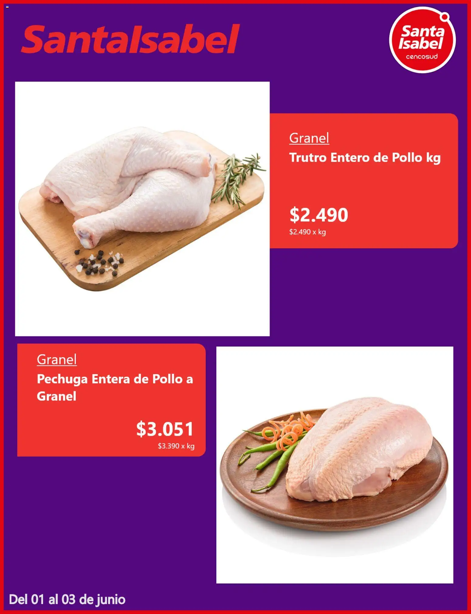 Santa Isabel Cyber Day │ válido desde el 01.06.2026 | Página: 3 | Productos: Pollo