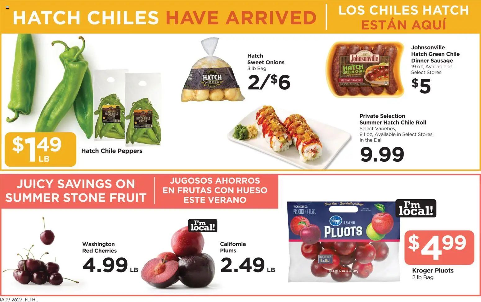 Food 4 Less Weekly Ad - valid from 08/05/2026 | Page: 8 | Products: Cherries, Plums, Watch, Bag