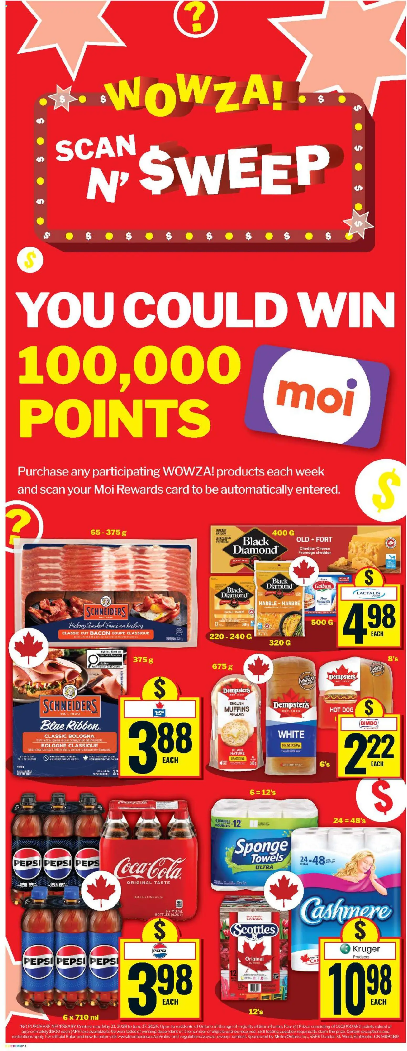 Food Basics flyer valid from 28.05.2026 | Page: 4 | Products: Fan, Sponge, Cheese