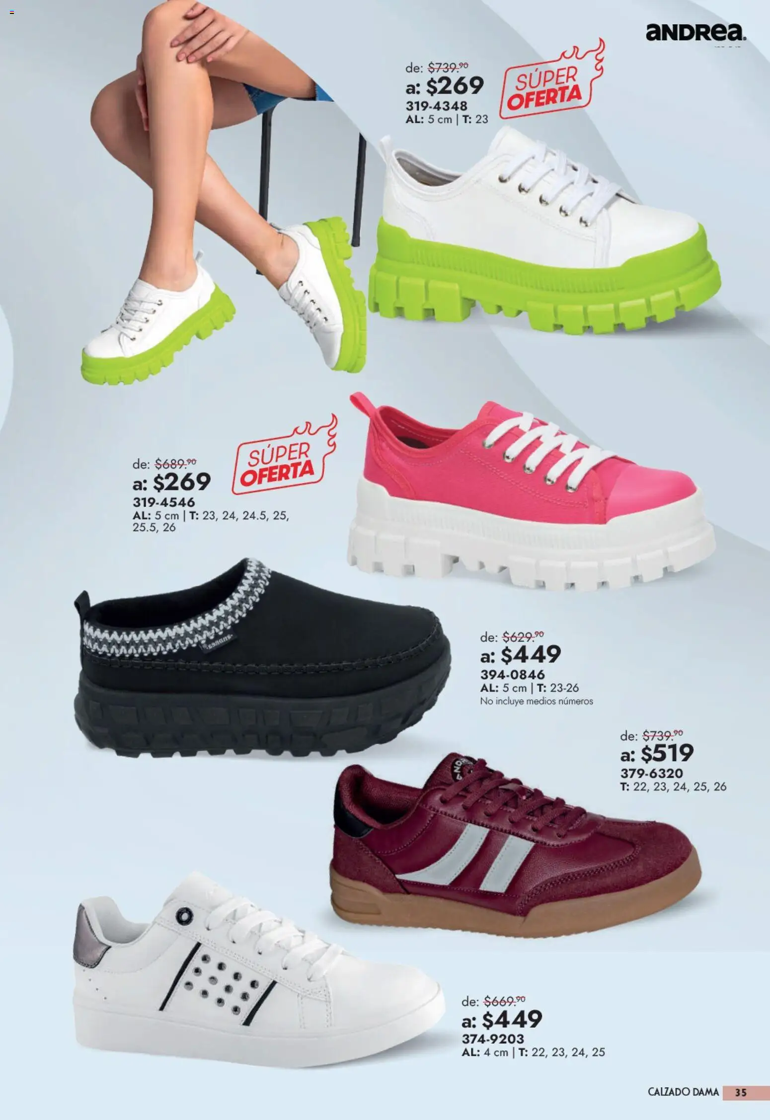 Nuevas ofertas de Andrea válidas en toda la República Mexicana desde el 13/09/2026. ¡Encuentra las mejores ofertas en Andrea catálogo Outlet! | Página: 35