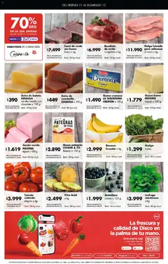 Vista previa Disco - Ofertas | Bs. As. y Santa Fé válido desde el 11/09/2026 | Página: 8 | Productos: Banana, Milanesa, Batata, Piña