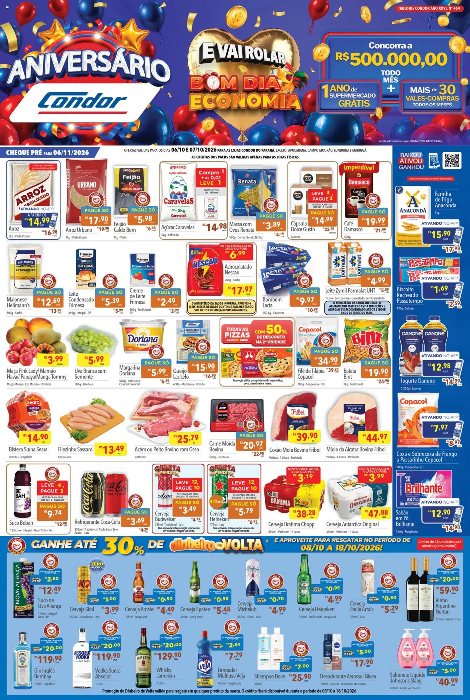 Supermercados Condor Folheto - válido de 06/10/2026 | Página: 1