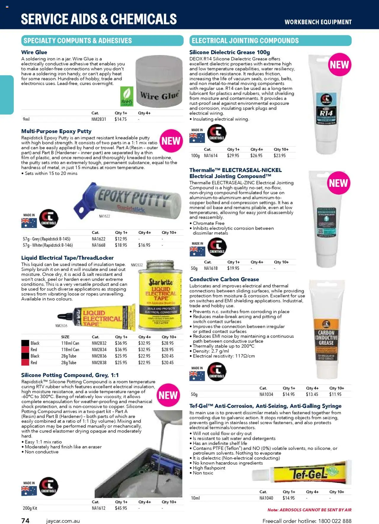Jaycar catalogue - valid from 09/07/2025 | Page: 74 | Products: Compression, Ingredients, Brush, Glue
