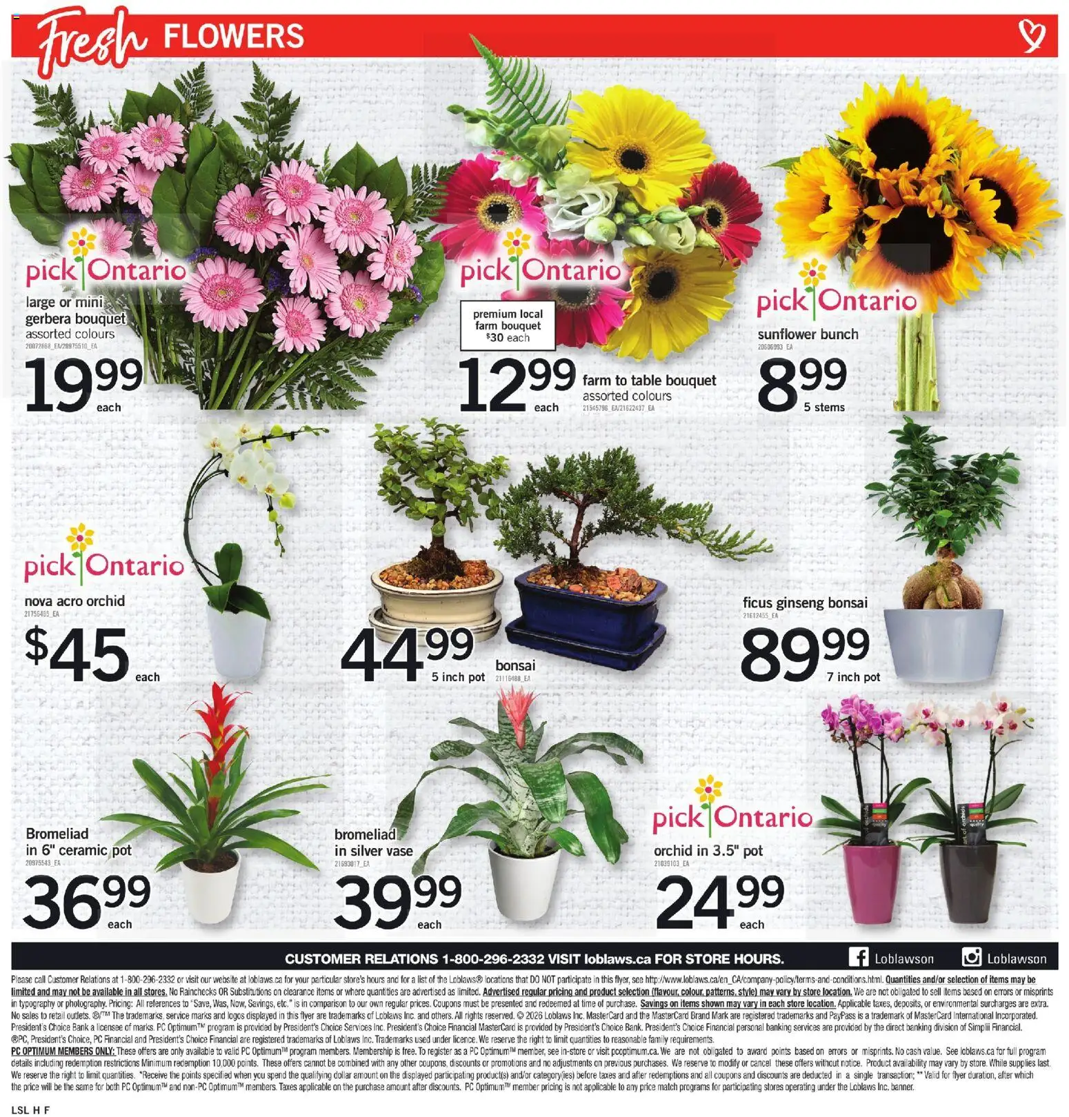 Loblaws flyer valid from Jul 9, 2026 | Page: 8 | Products: PC, Table, Vase