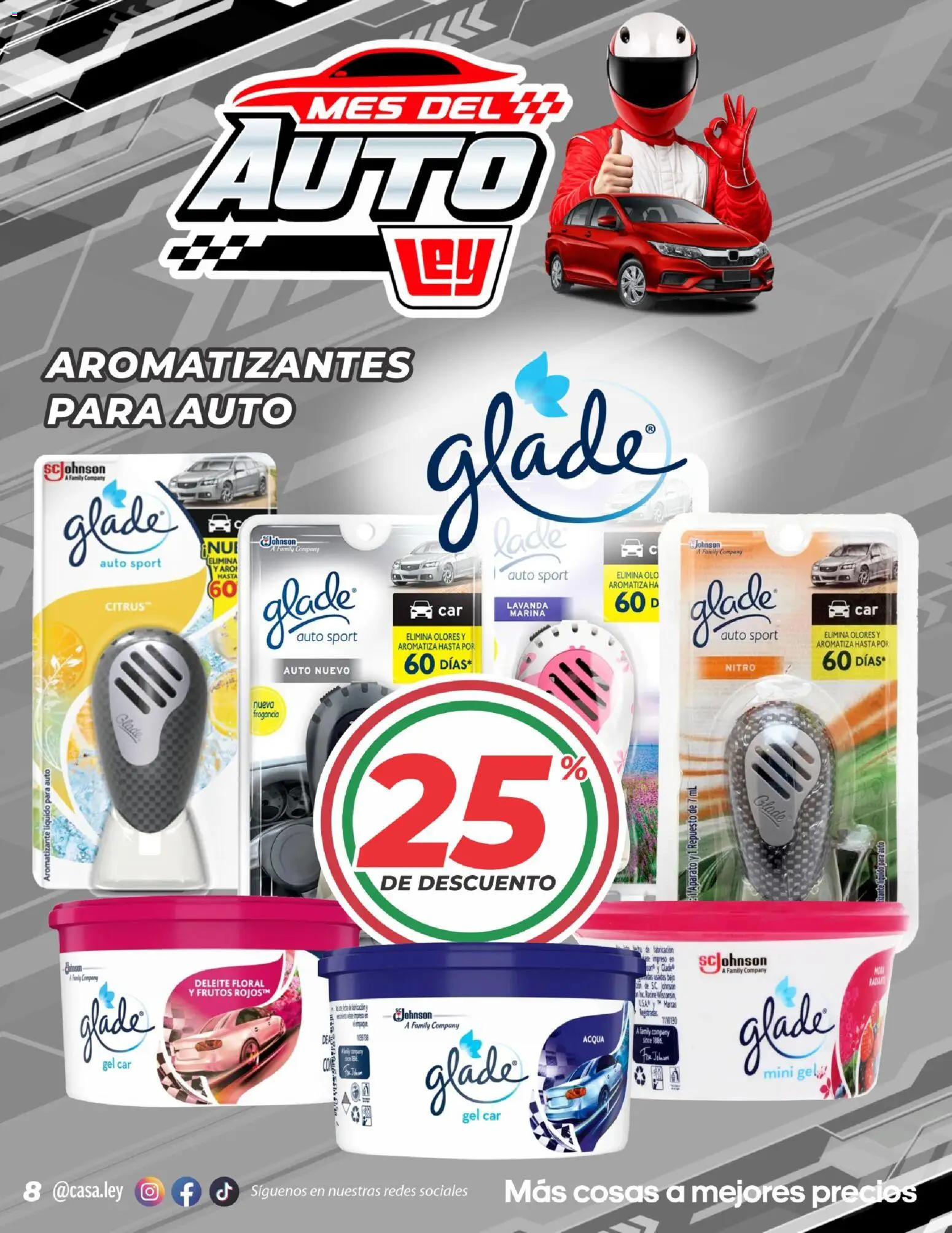 Nuevas ofertas de Casa Ley válidas en toda la República Mexicana desde el 04/07/2026. ¡Encuentra las mejores ofertas en Casa Ley folleto Mes del auto! | Página: 8 | Productos: Fragancia