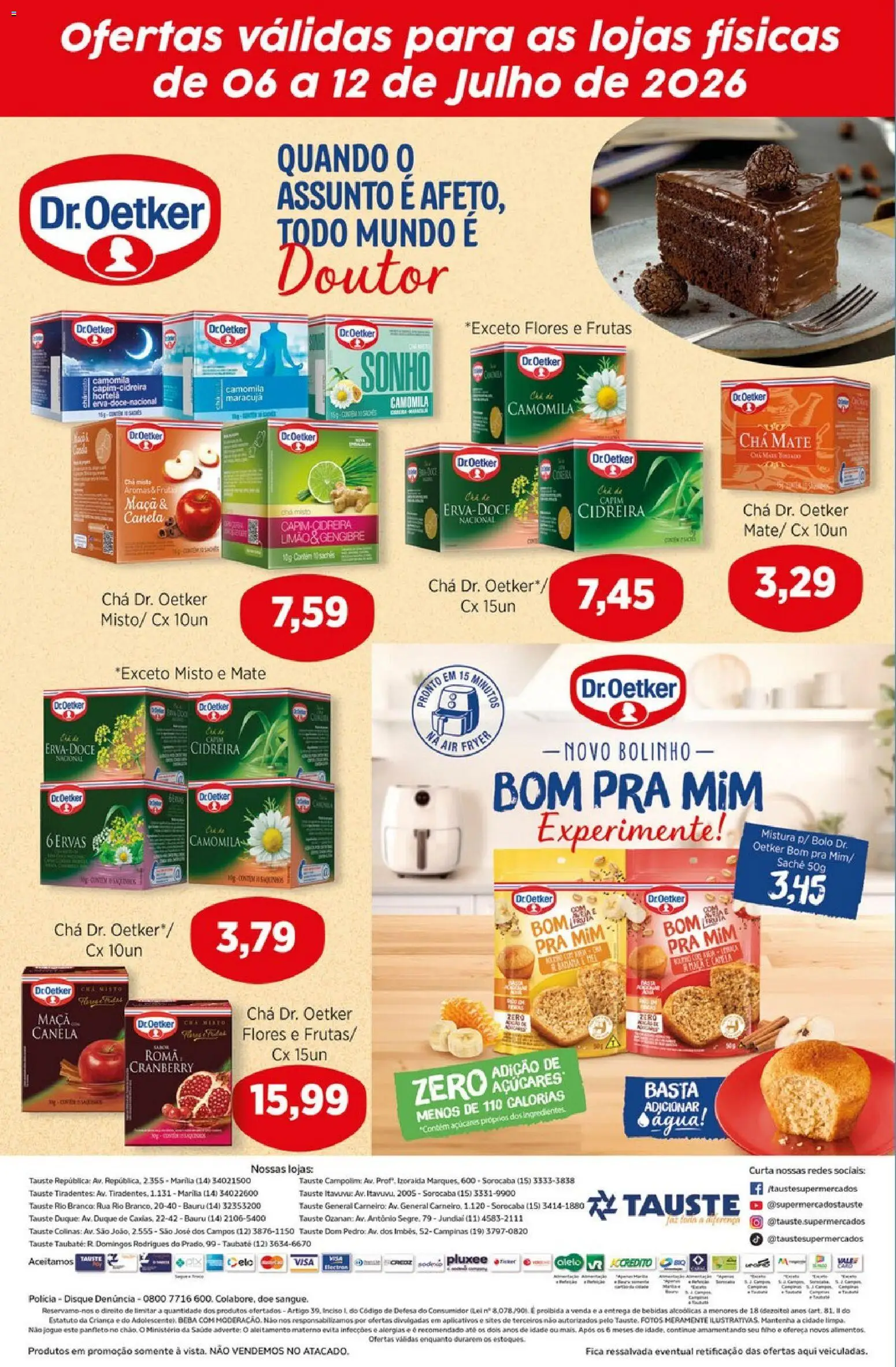 Tauste Folheto - válido de 06/07/2026 | Página: 2 | Produtos: Gengibre, Hortelã, Bolo, Canela