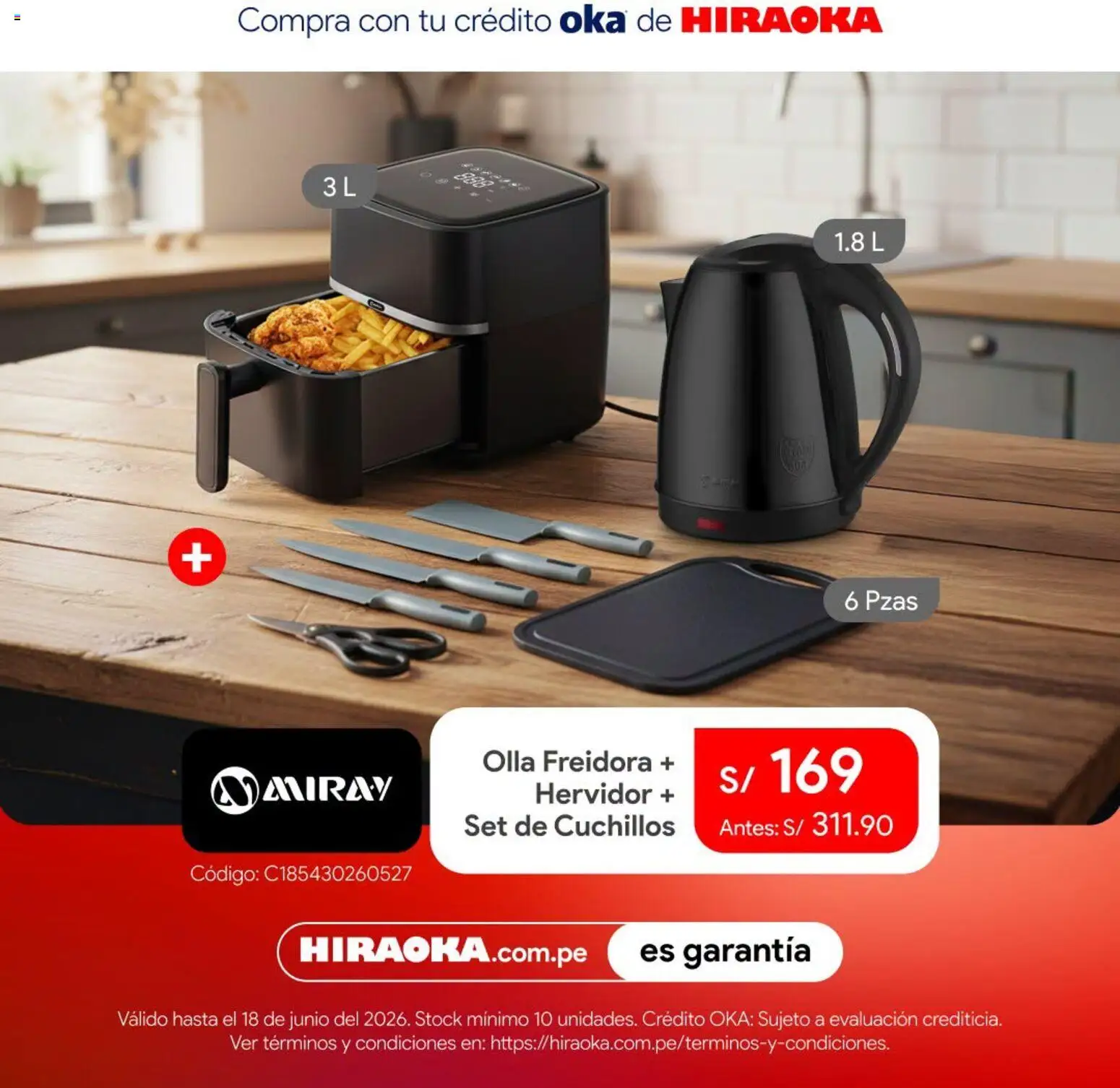Catálogo Hiraoka válido desde 16.06.2026 | Página: 6 | Productos: Hervidor, Freidora