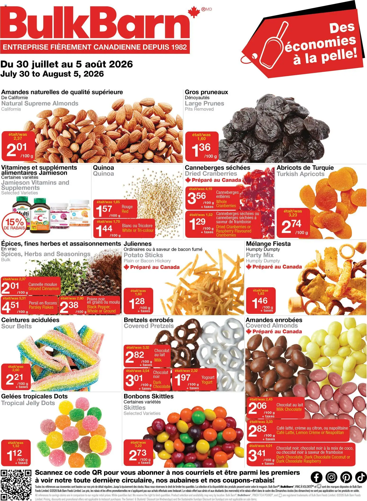 Bulk Barn flyer valid from Jul 30, 2026 | Page: 1