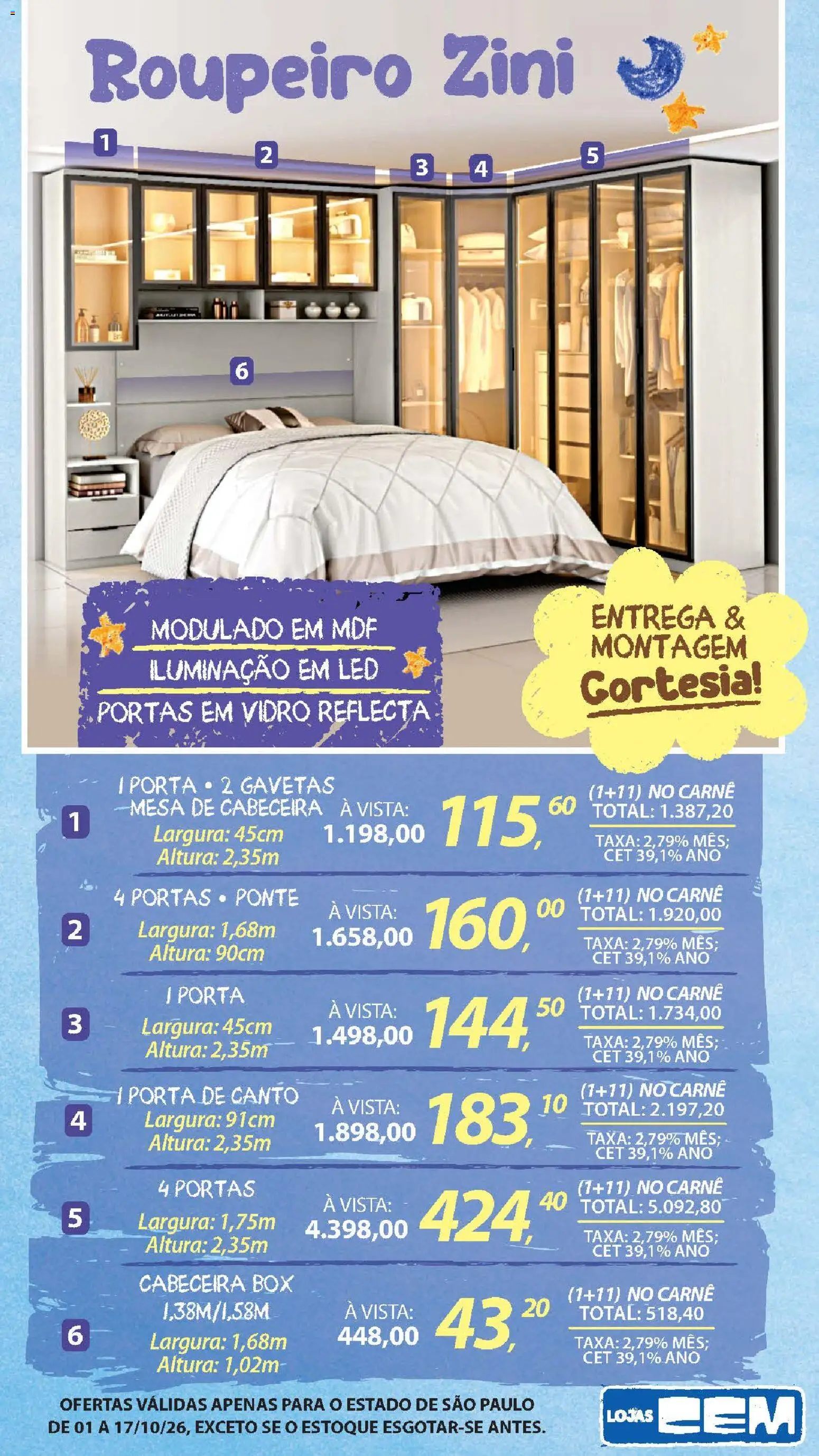 Lojas Cem Folheto - válido de 01/10/2026 | Página: 106
